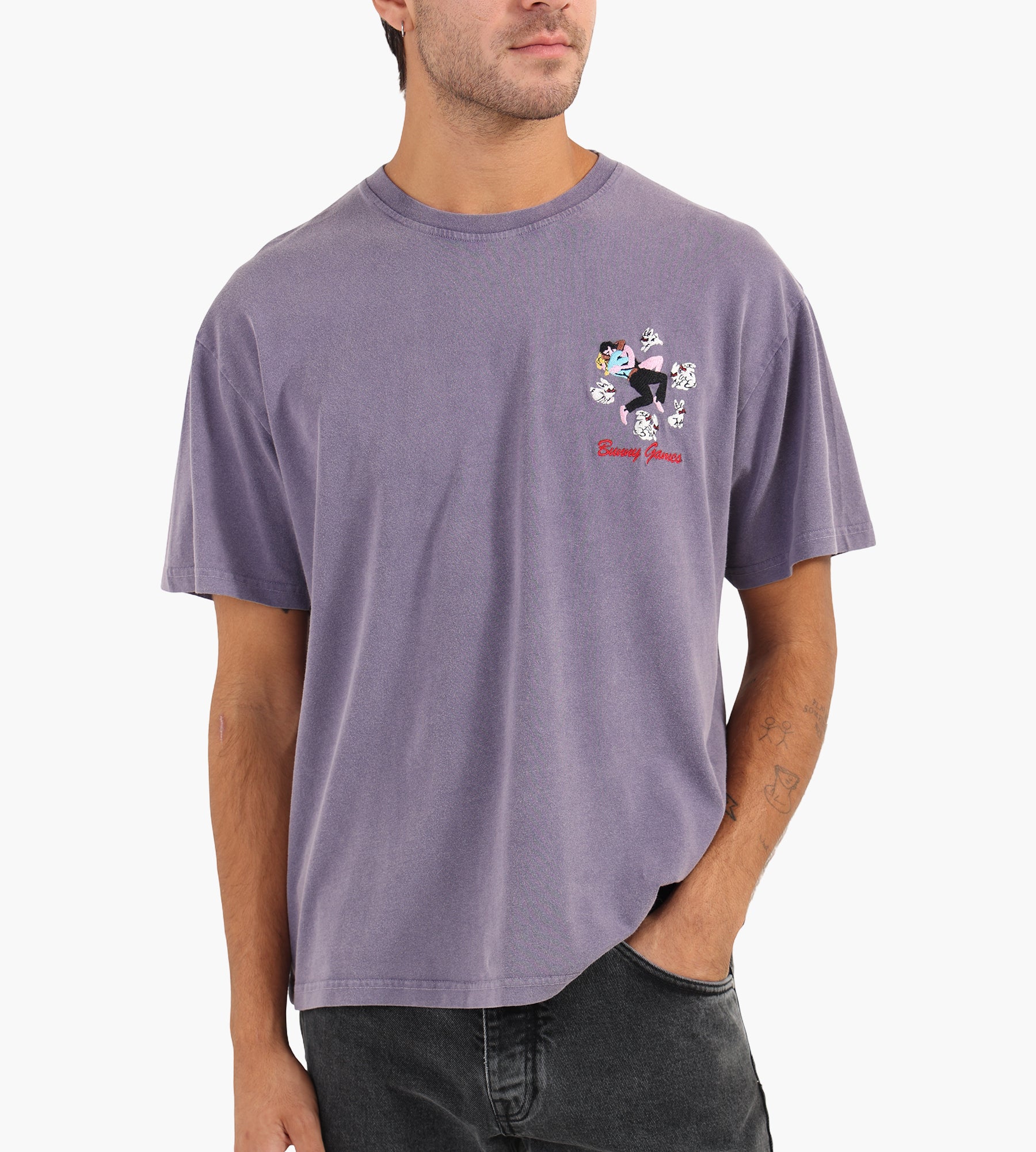 Carne Bollente Bunny Games Tee Off-Lavender