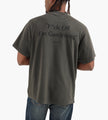 Bram's Fruit “F*ck Off” T-Shirt Distressed Washed Charcoal