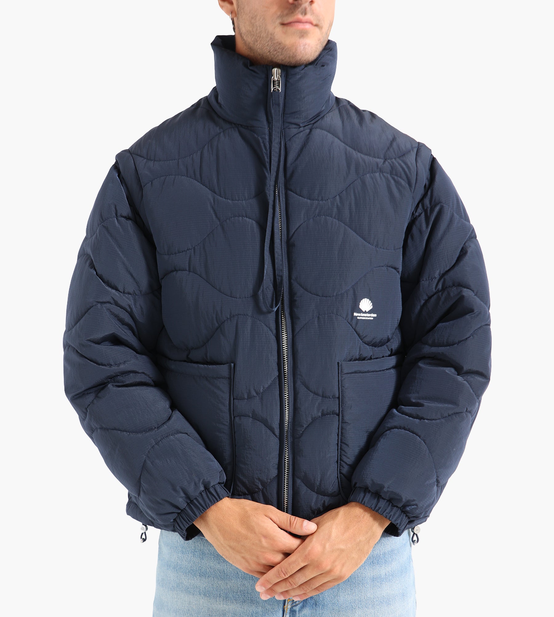 New Amsterdam Surf Association Detachable Jacket Marine Blue