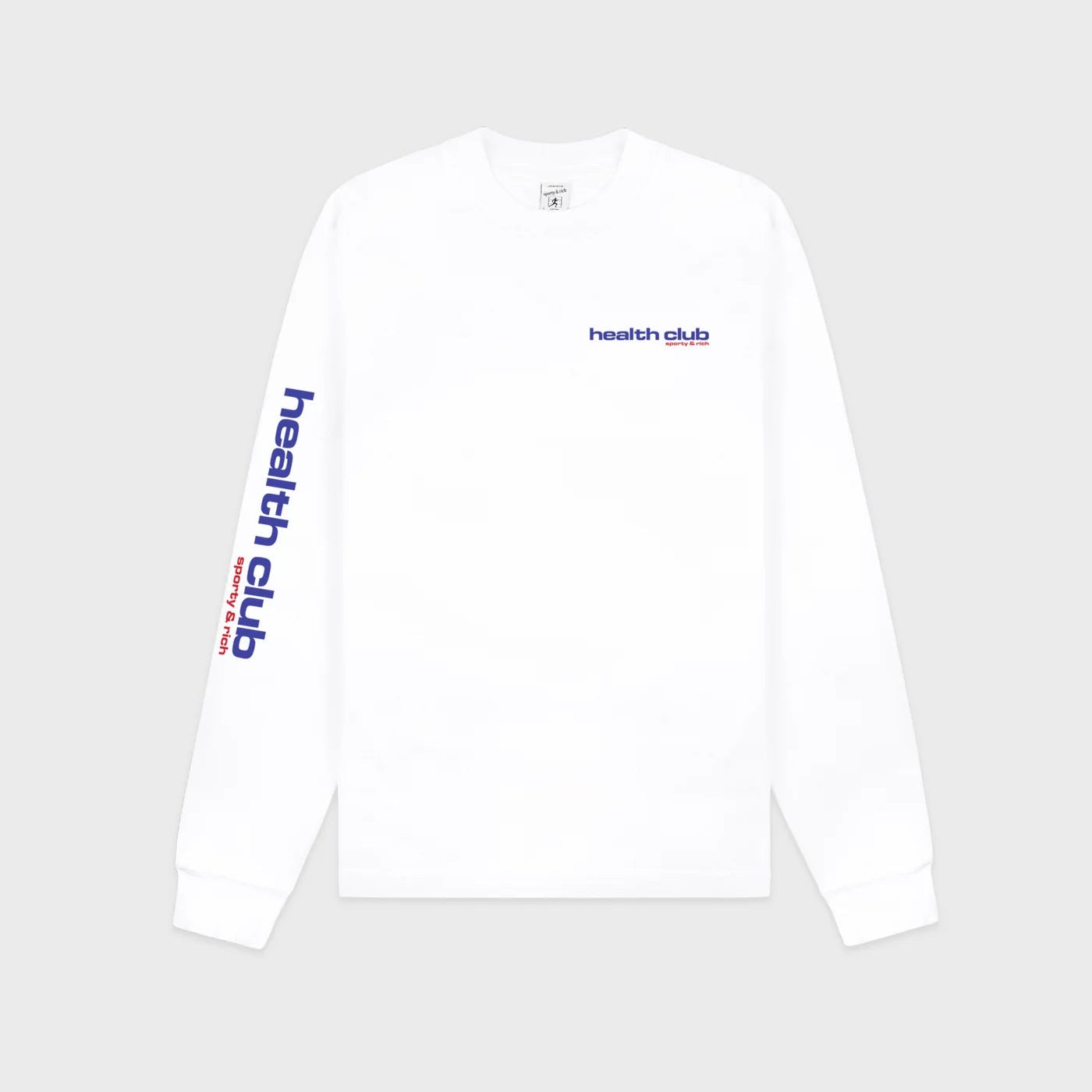 Sporty & Rich Bold Health Longsleeve White Sports Red Soda