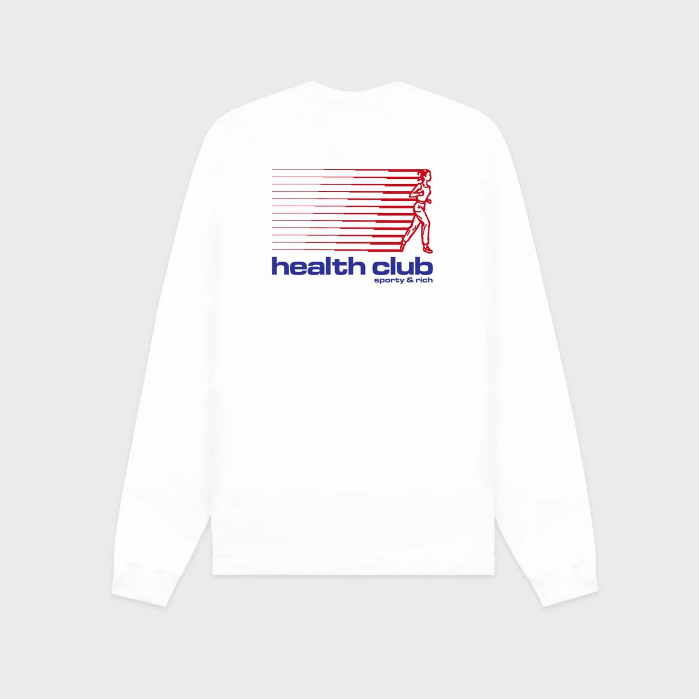 Sporty & Rich Bold Health Longsleeve White Sports Red Soda