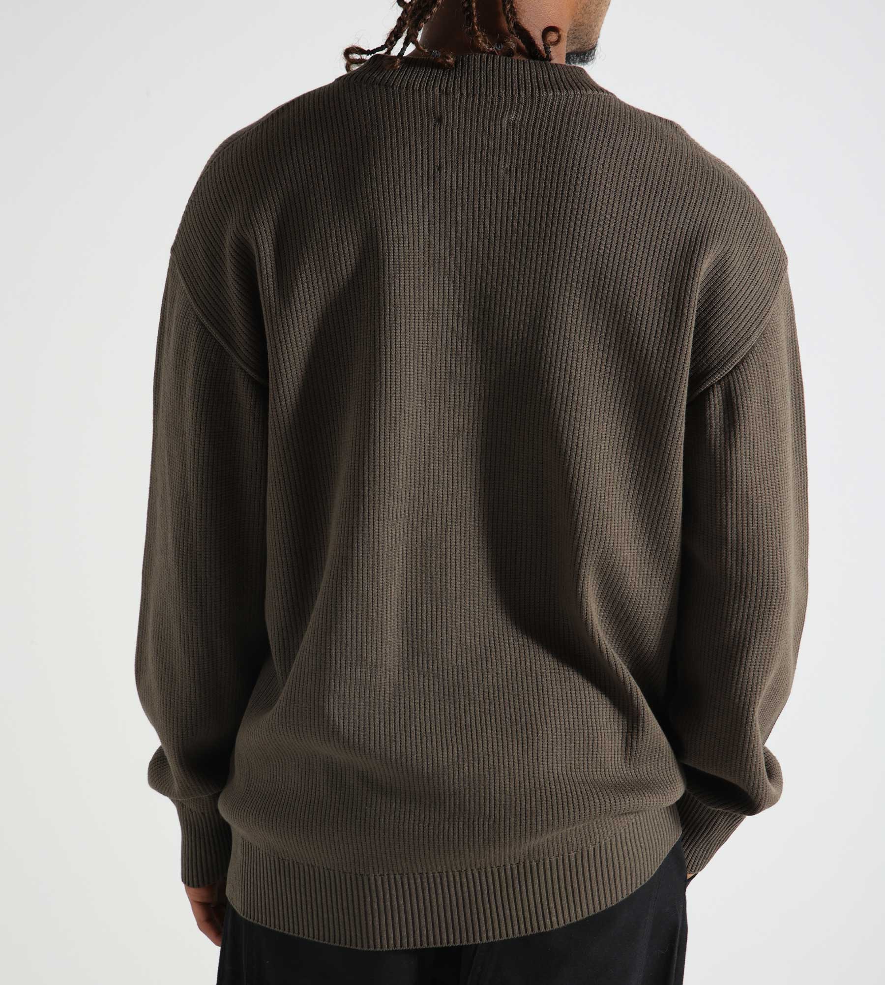 Snow Peak Co/Ny/Pe Knit Crewneck Khaki