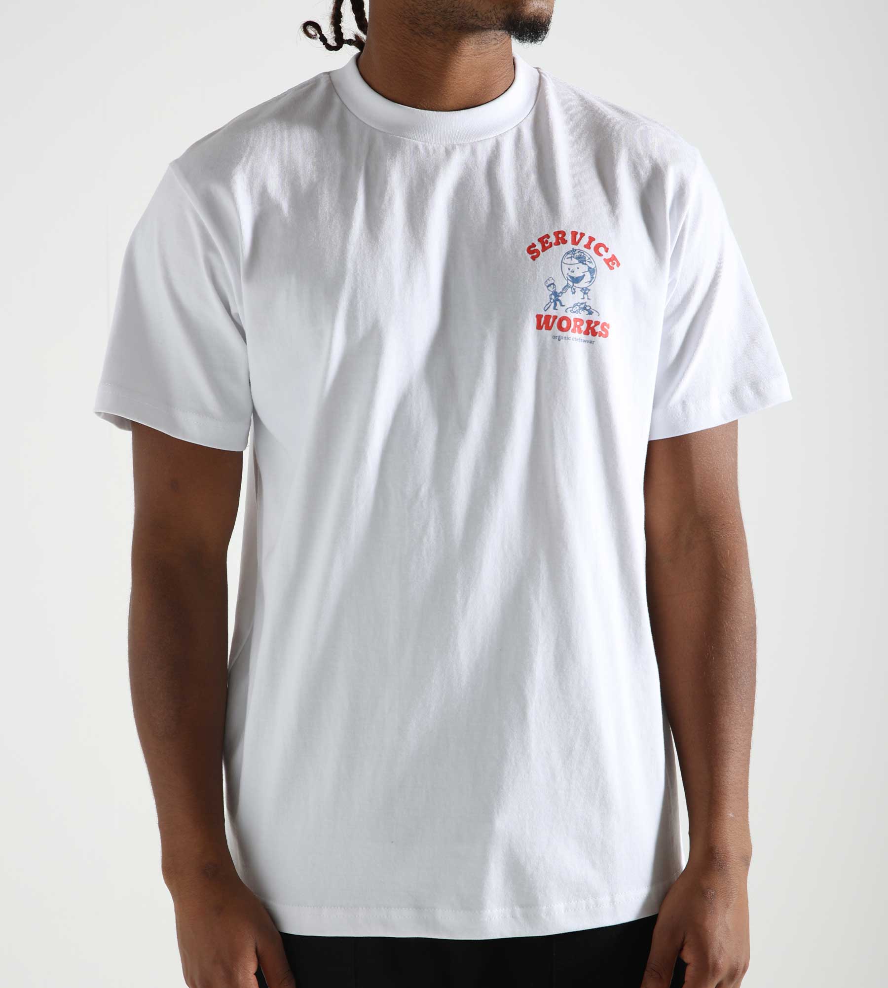 Service Works Organic Chefswear Tee White