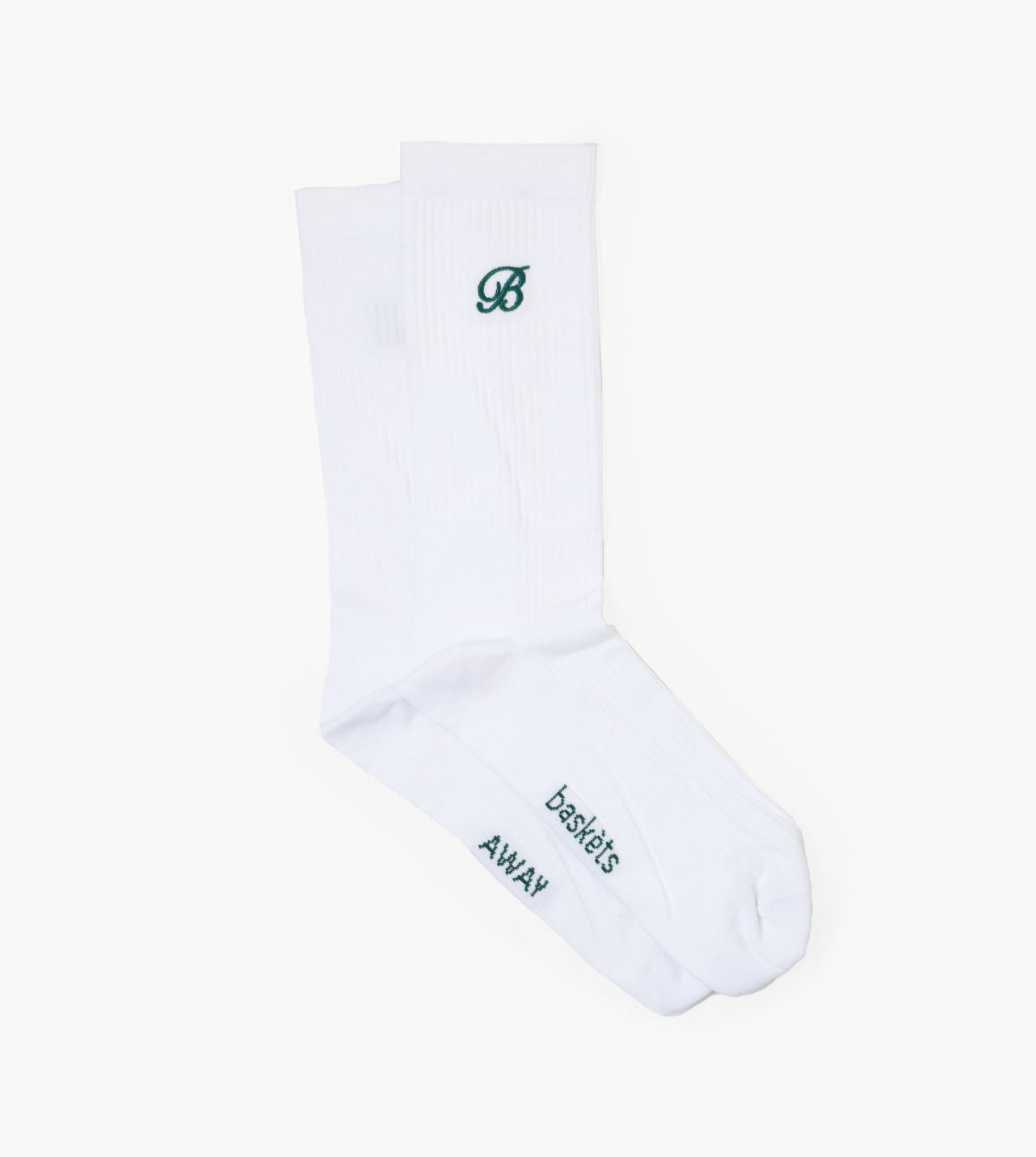 Baskèts Socks White Green