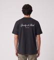Sporty & Rich Signature NY T-Shirt Faded Black White