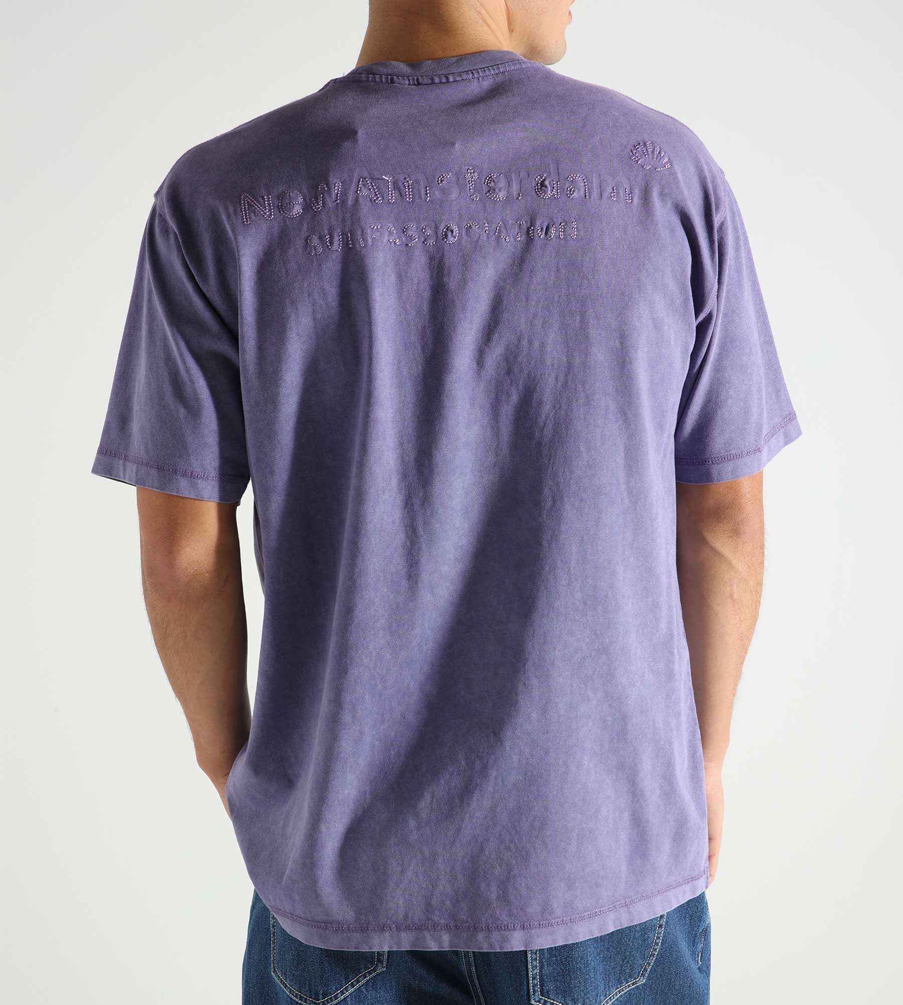 New Amsterdam Surf Association Logo Tee Washed Embro Purple Haze