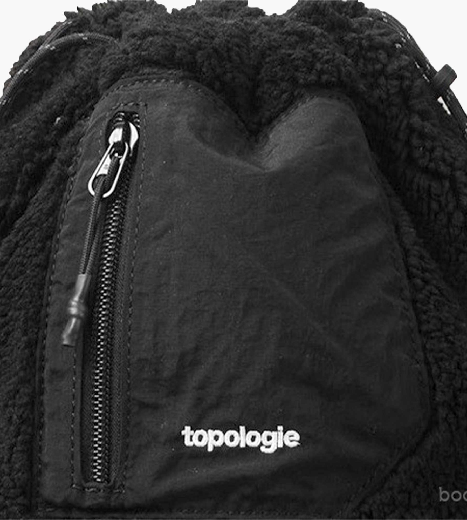 Topologie Wares Bags Reversible Bucket Black Fleece / Light