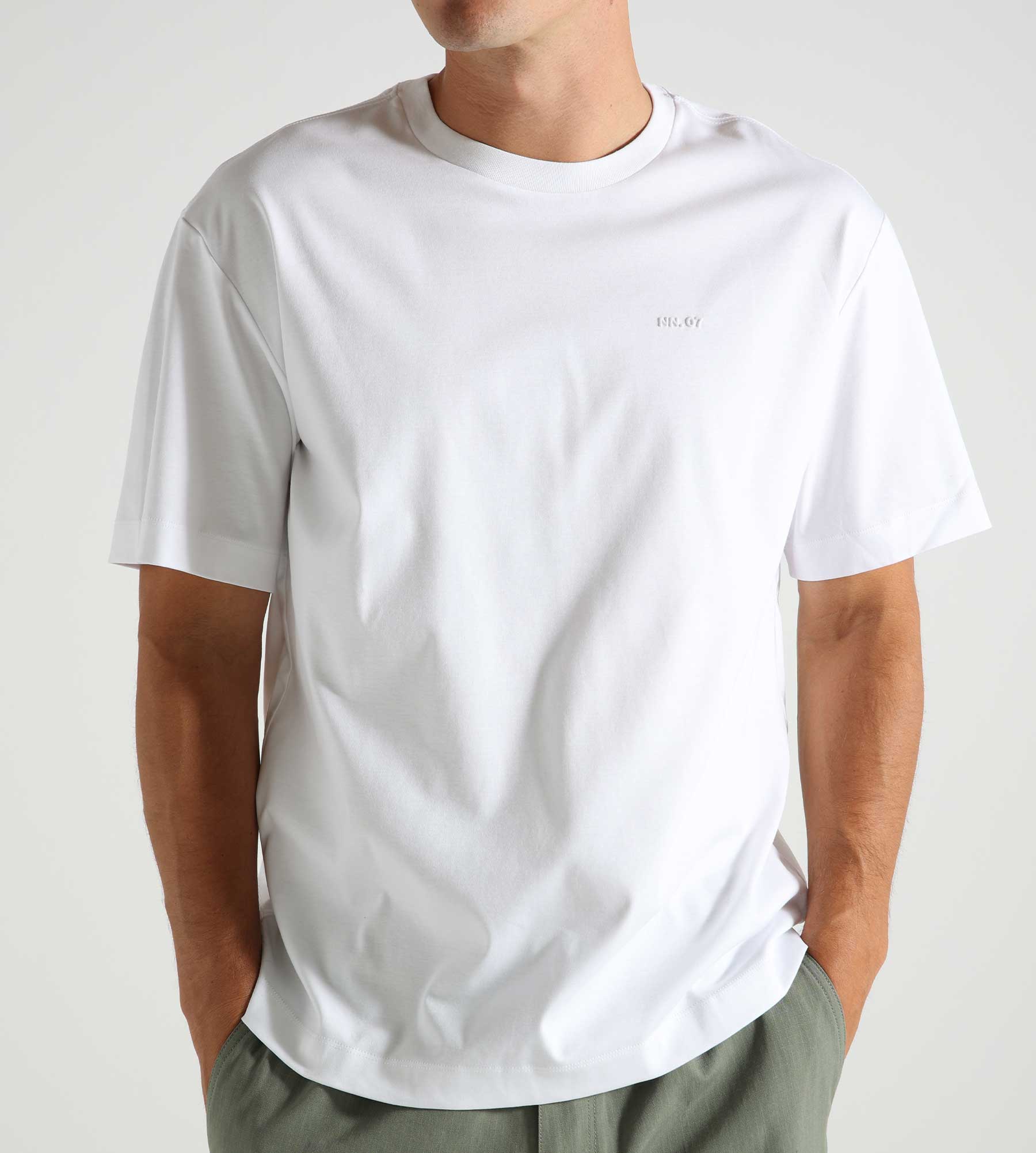 NN.07 Nat Logo Tee 3525 White Shirt