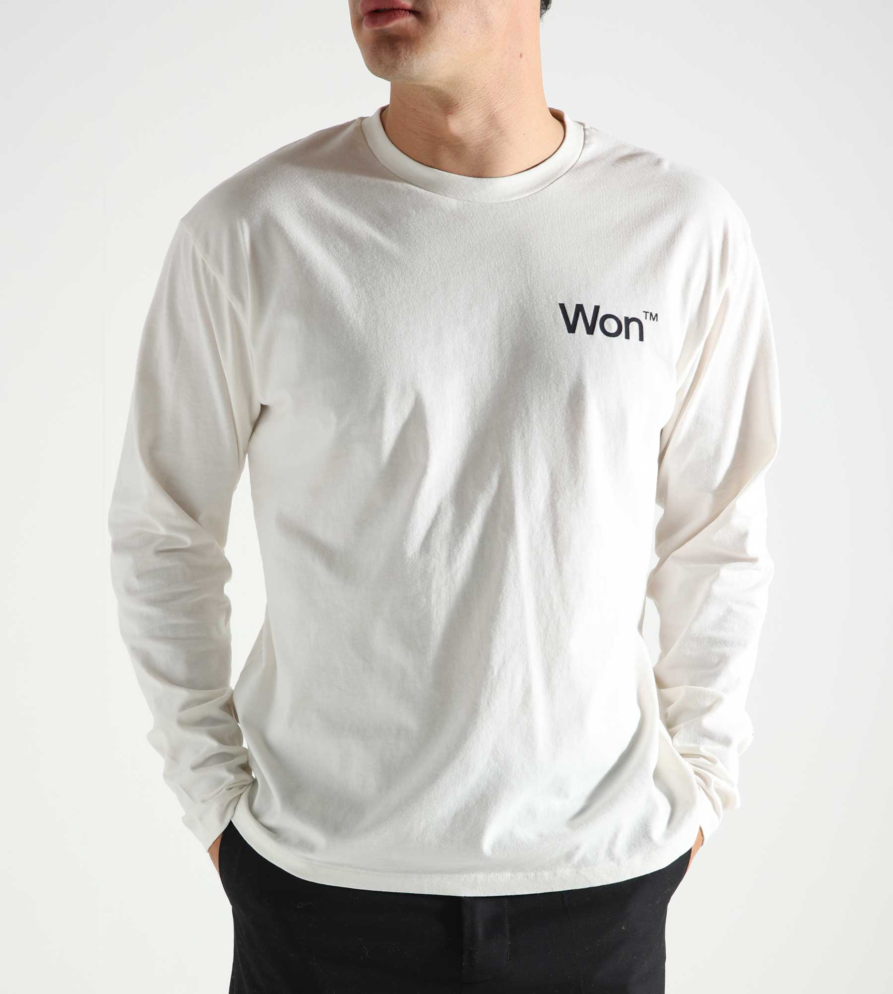 Won Hundred The Staff Tee Longsleeve M White