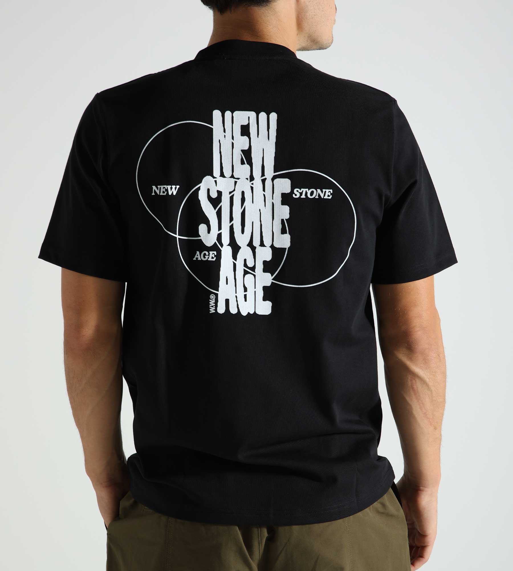 Wood Wood Bobby Stone Age T-shirt GOTS Black