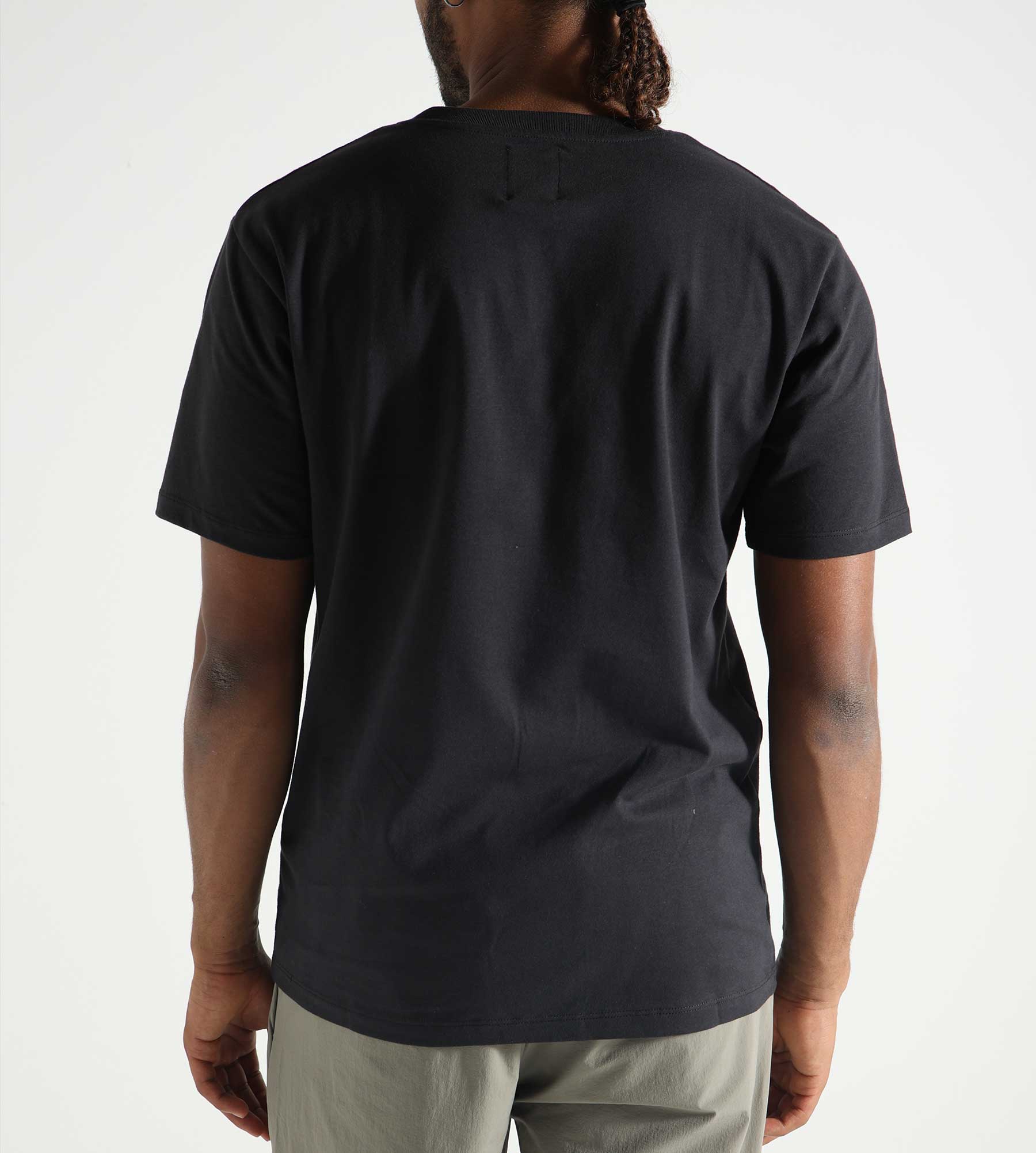 Wood Wood Ace AA Chest Print T-shirt GOTS 1031 Charcoal