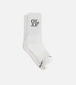 OLAF Western Logo Socks Optical White