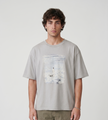 Won Hundred Houston Sky Walk T-Shirt M Titanium Grey