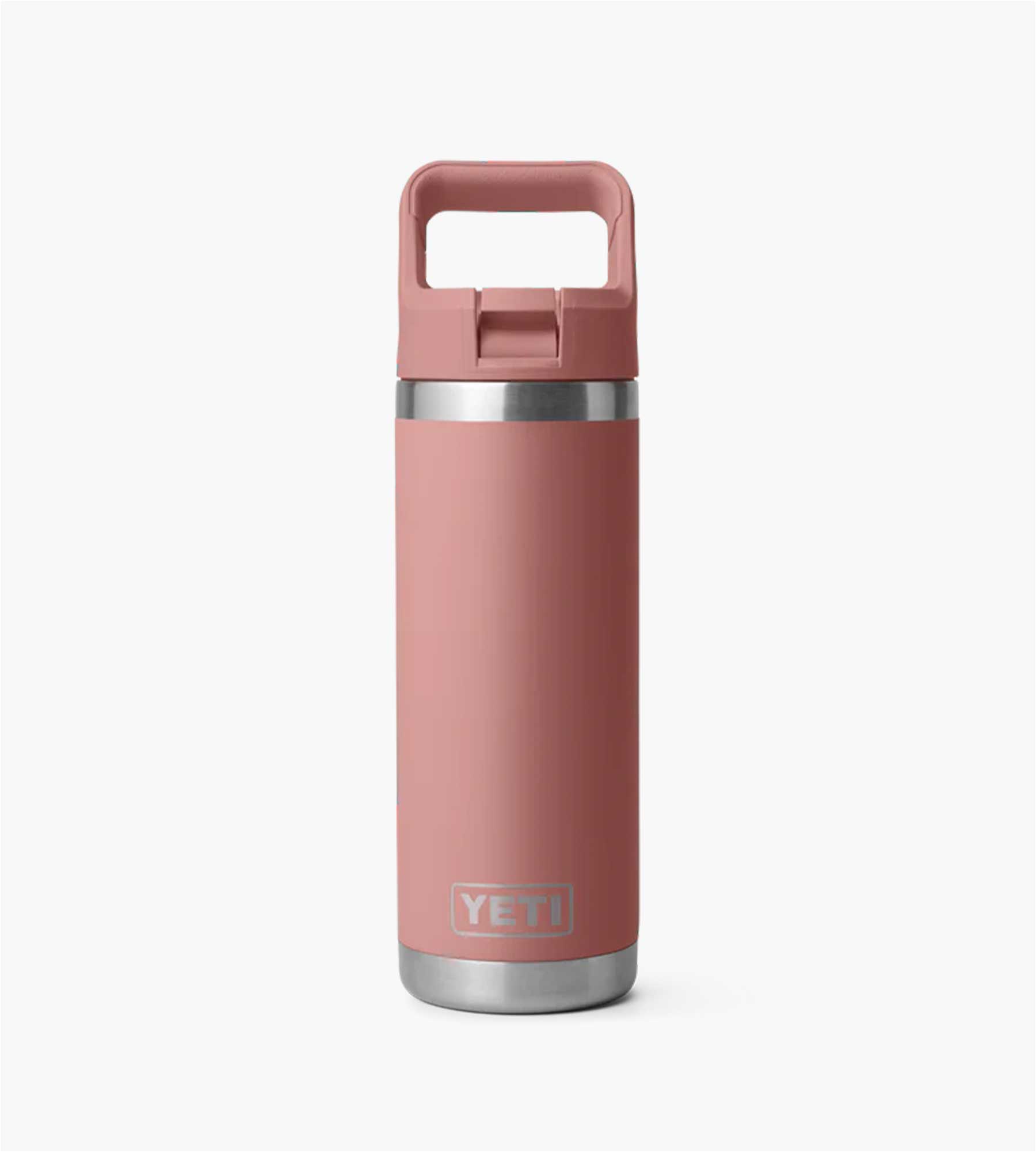 Yeti Rambler 18oz colour Straw Bottle 2.0 Sandstone Pink