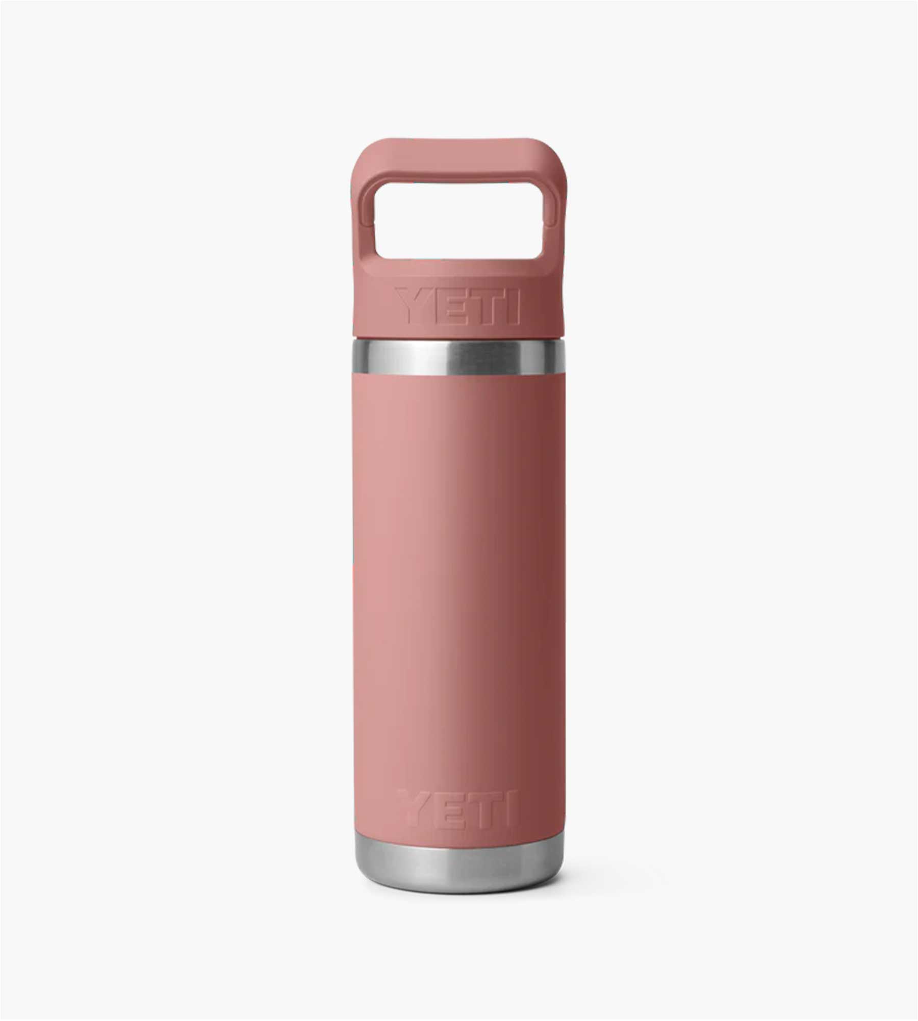 Yeti Rambler 18oz colour Straw Bottle 2.0 Sandstone Pink