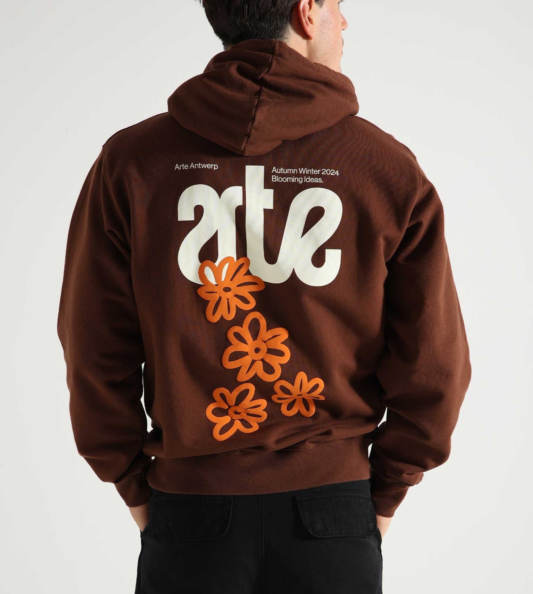 Arte Antwerp Blooming Ideas Hoodie Brown