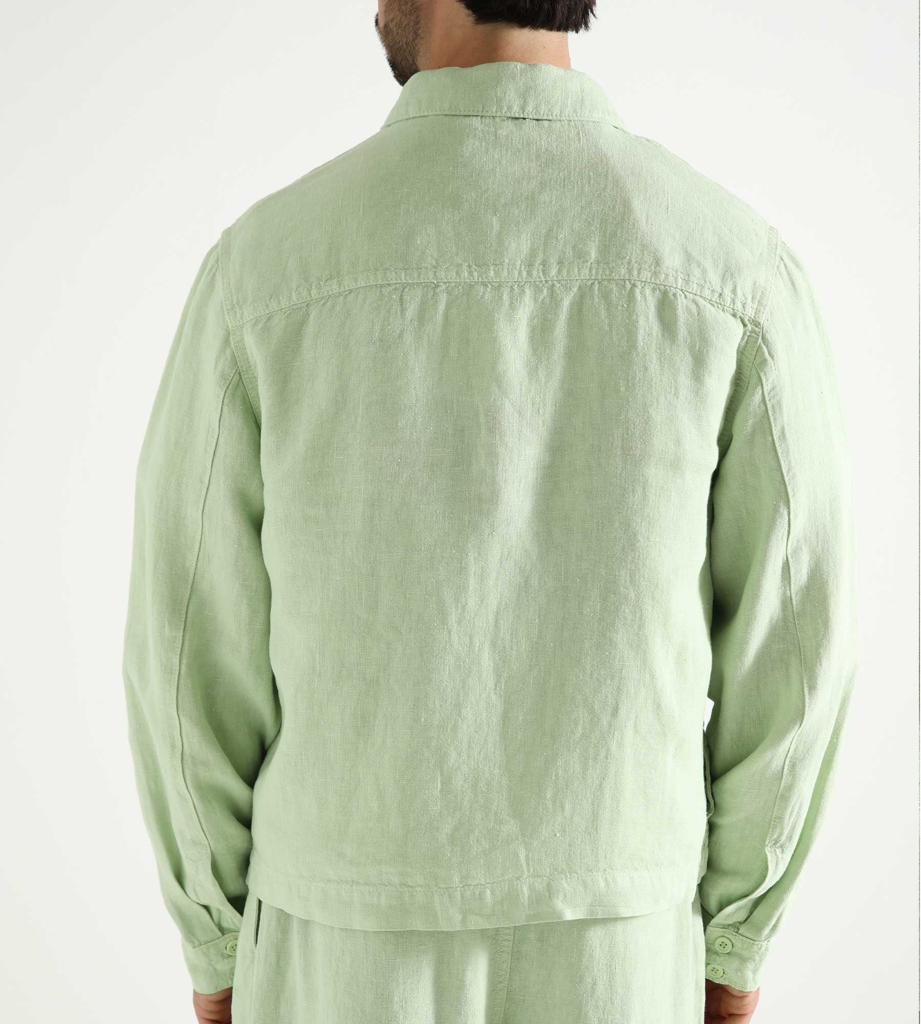 Arte Antwerp Jan Linnen Jacket Green