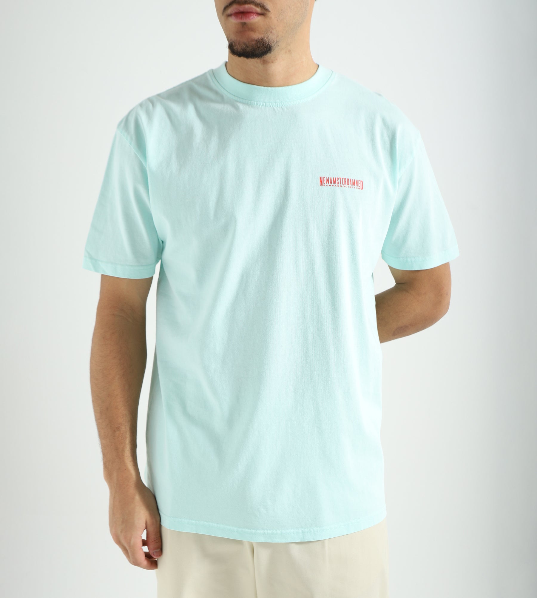 New Amsterdam Surf Association Nasa Tourist Tee Bleach Aqua