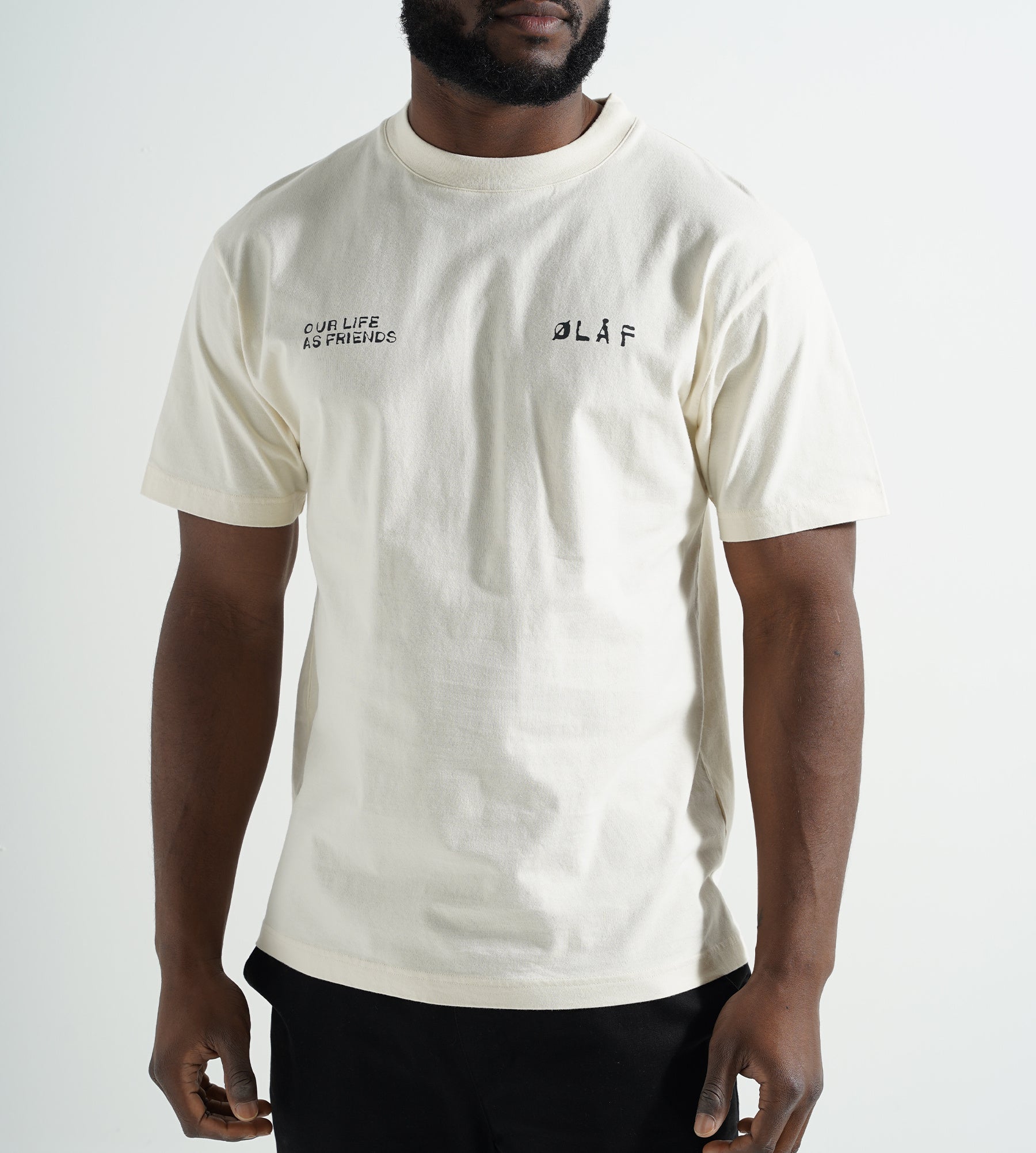 OLAF Dual Logo Tee Off White