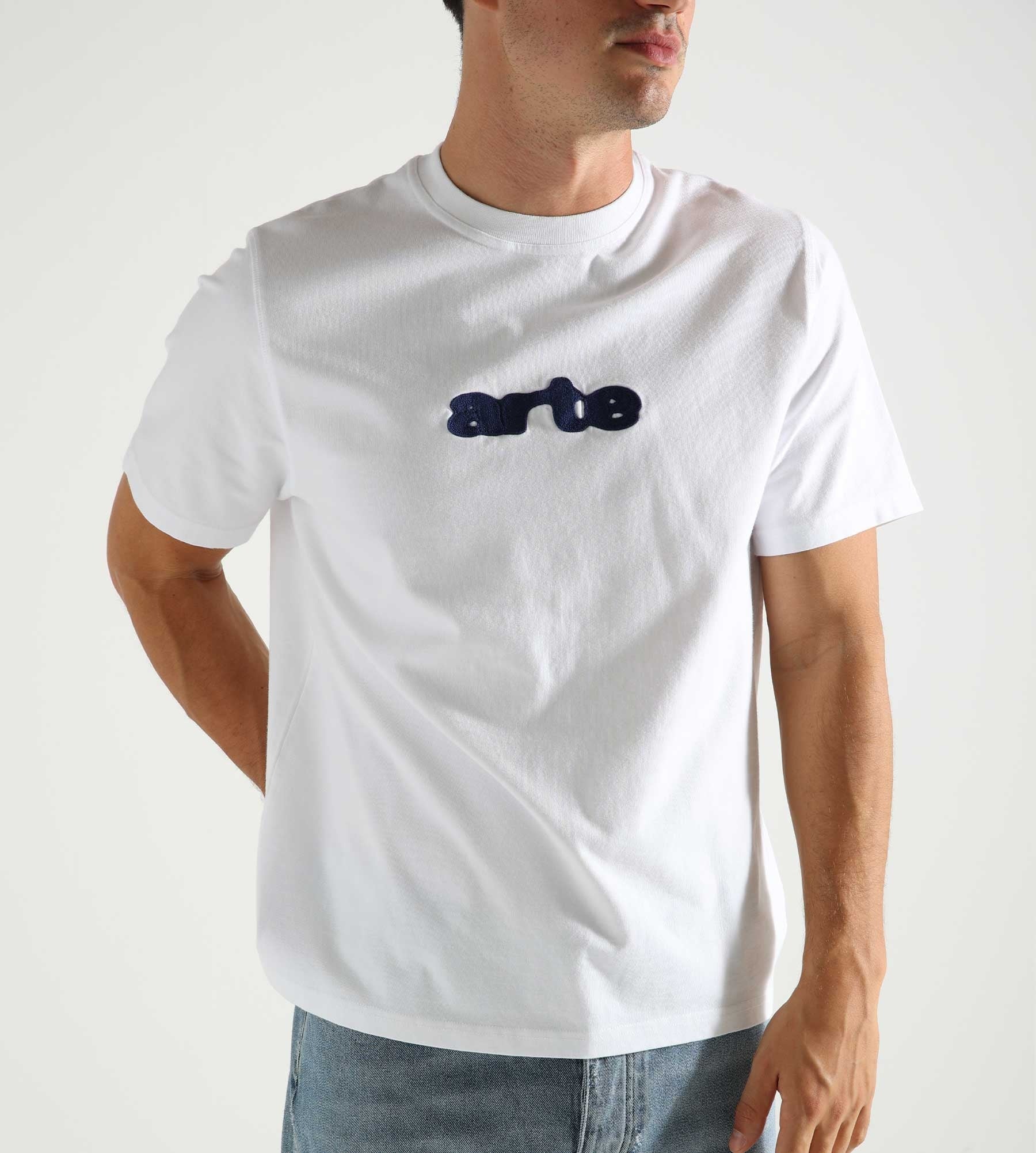 Arte Antwerp Blur Embroidery T-shirt White