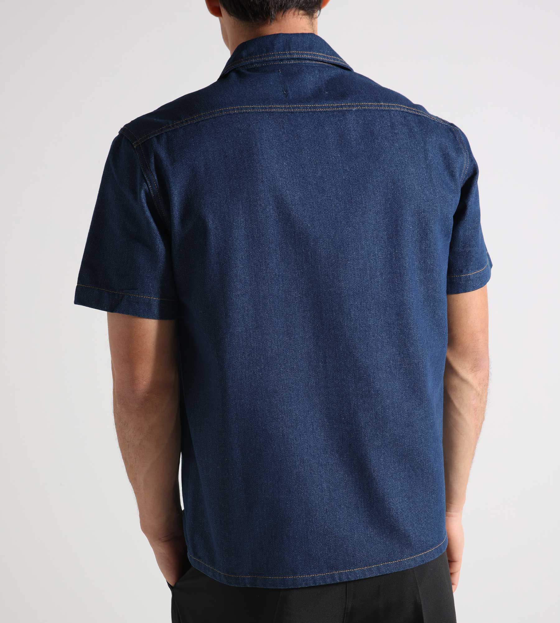 Ange Projects Script Logo Denim Shirt