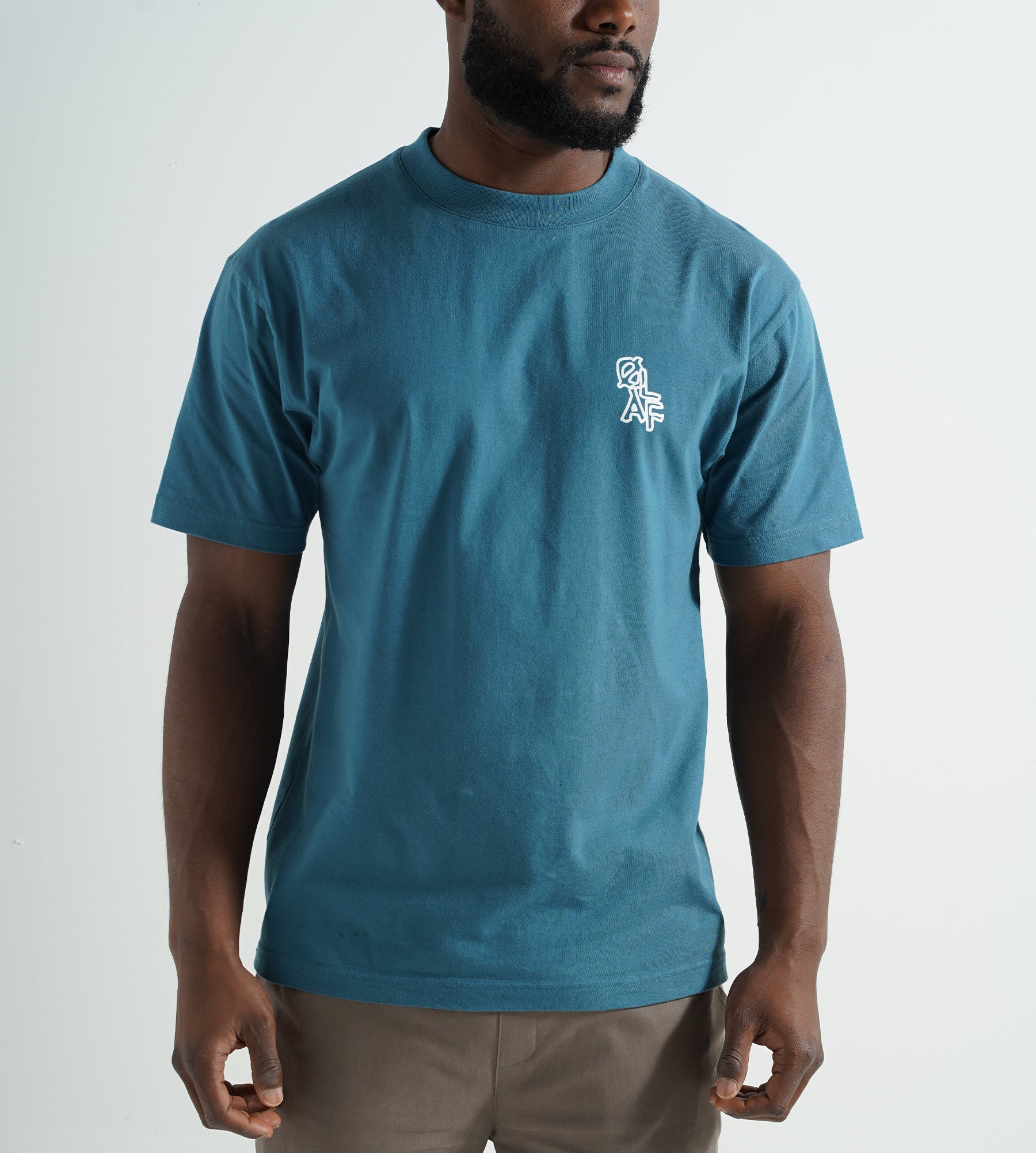 OLAF Layered Logo Tee Ocean Teal