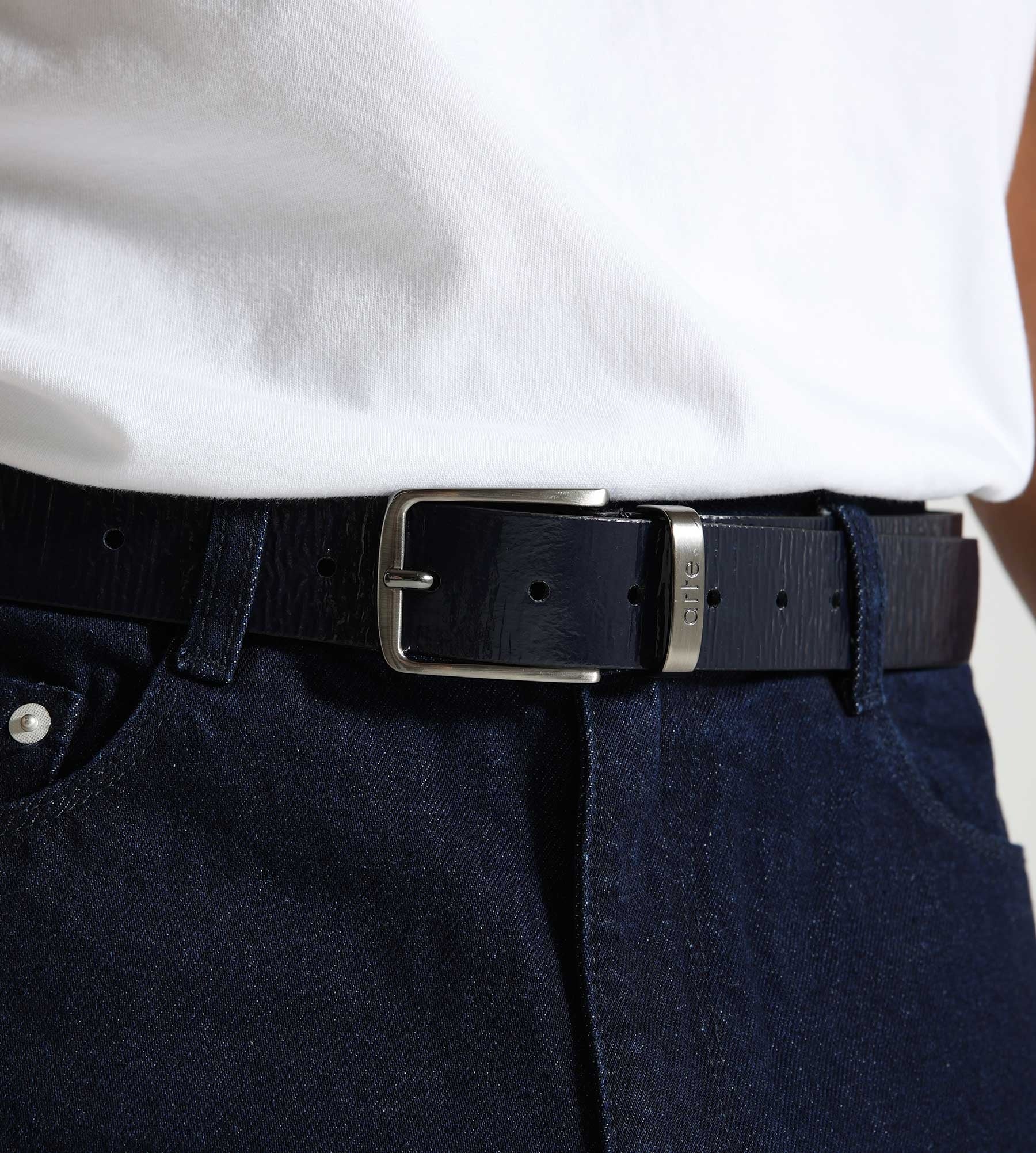 Arte Antwerp Shiny Belt Navy