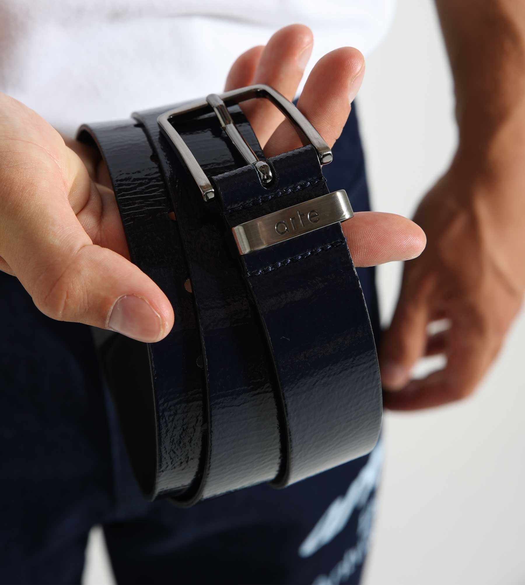 Arte Antwerp Shiny Belt Navy