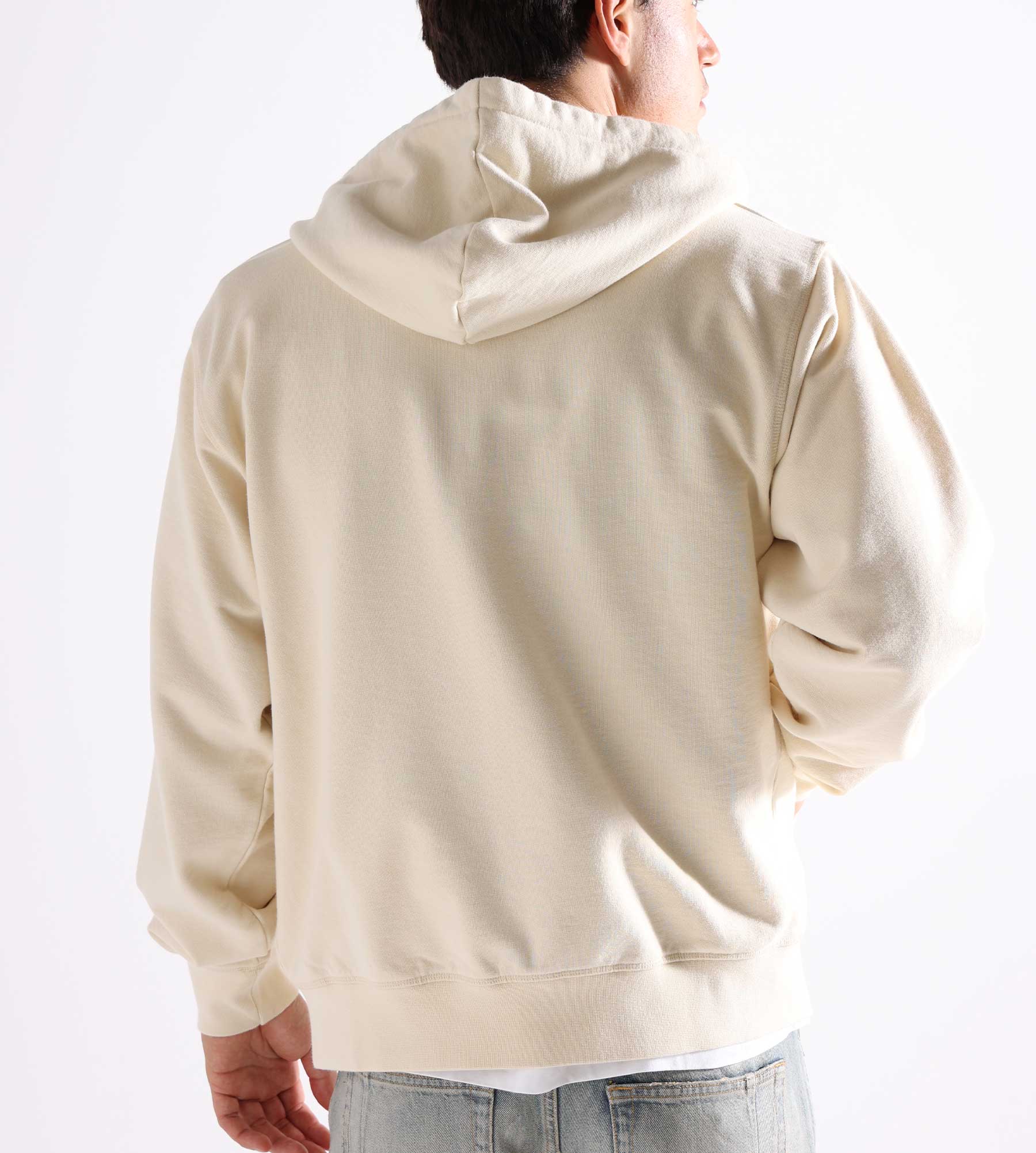 Arte Antwerp Embroidery Zip Hoodie Cream