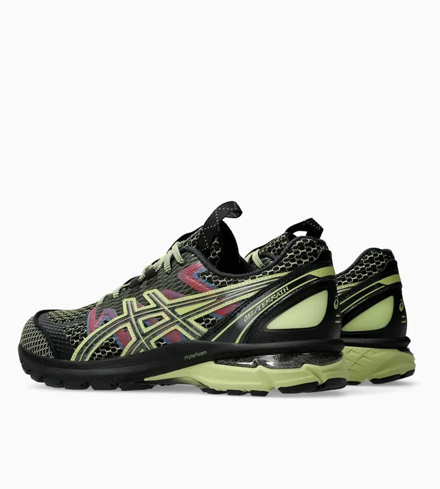 Asics US4-S Gel-Terrain Black Neon Lime