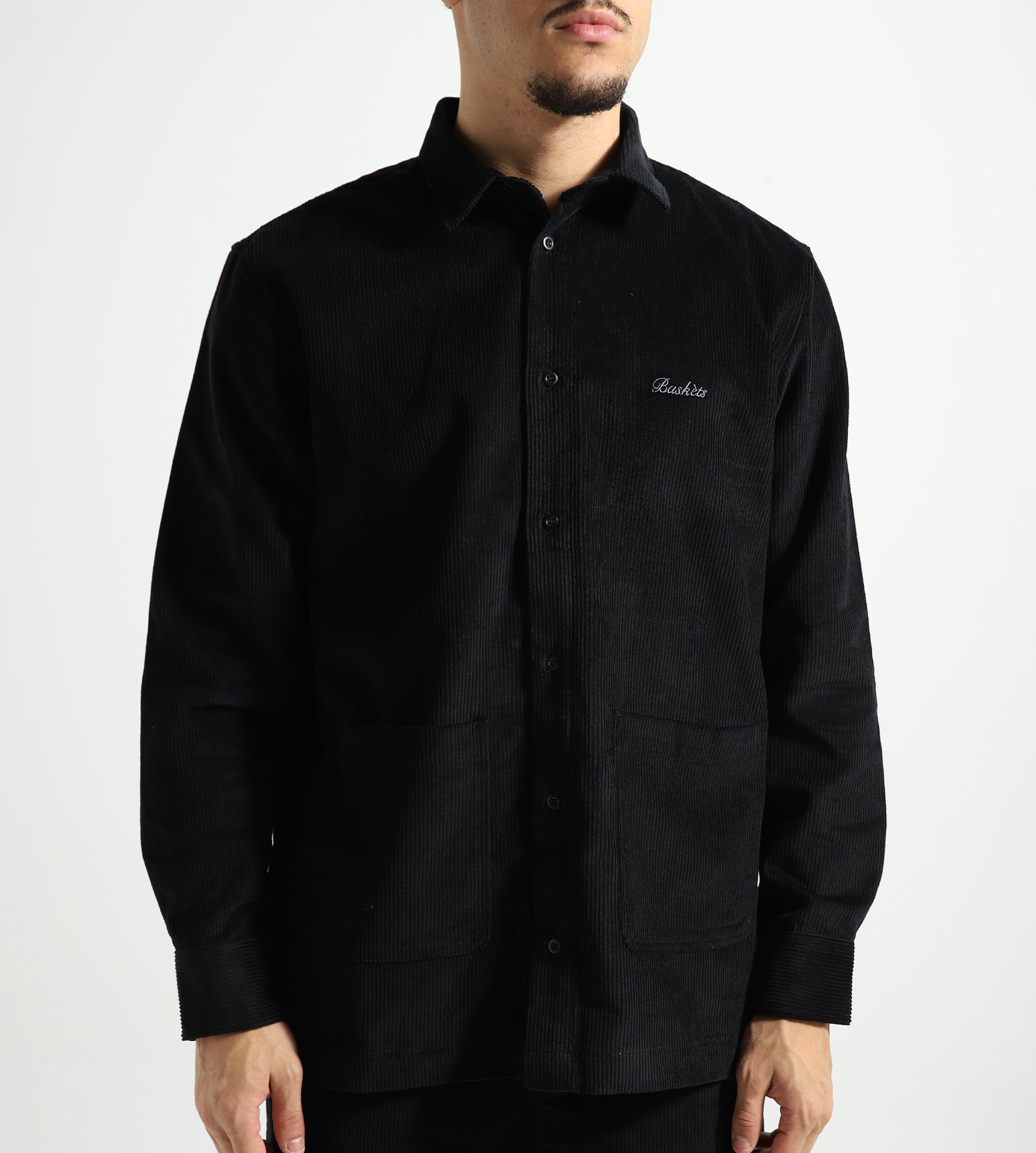 Baskèts Corduroy Shirt Black