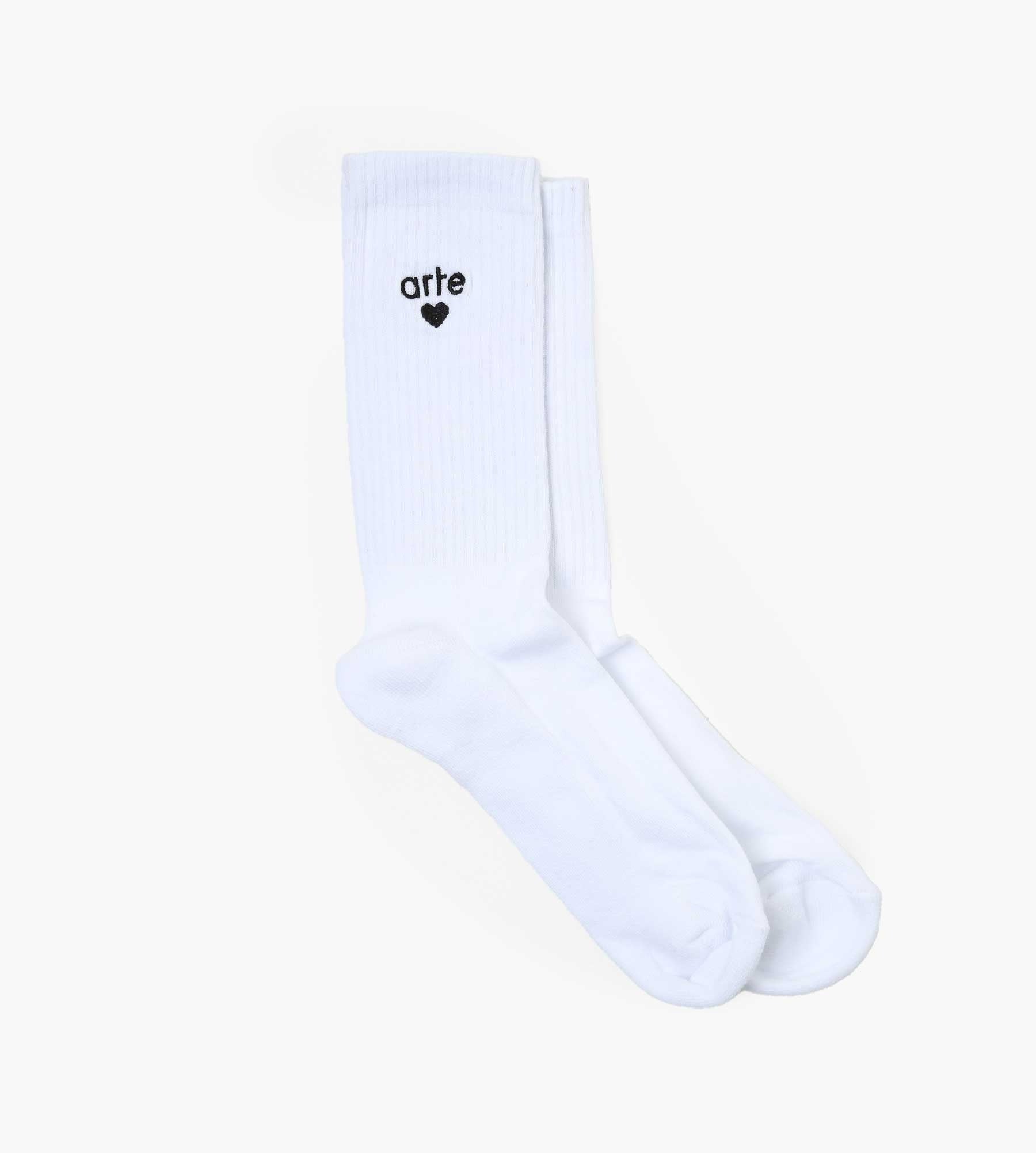 Arte Antwerp Basic Heart Socks White