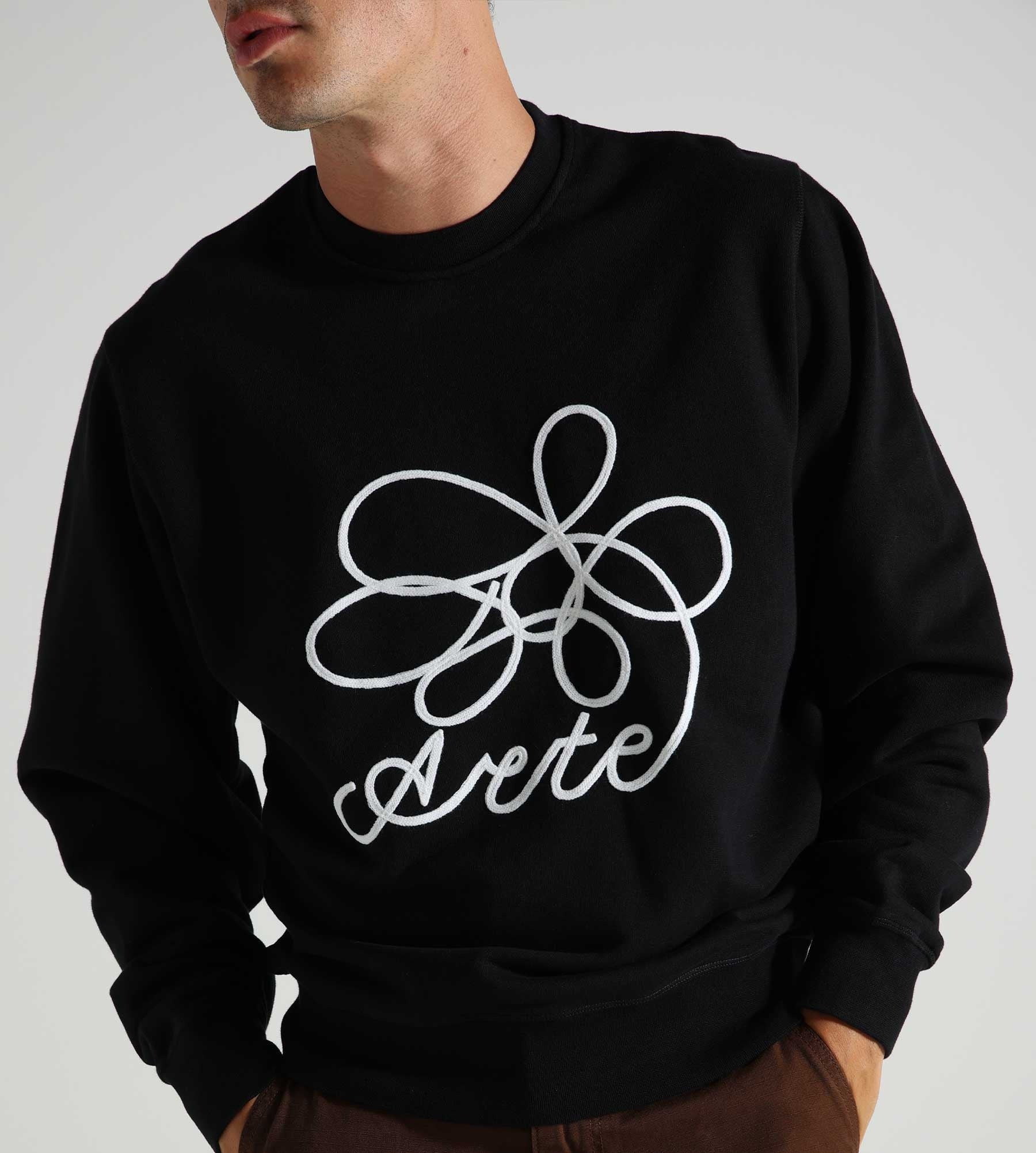 Arte Antwerp Flower Logo Crewneck Black