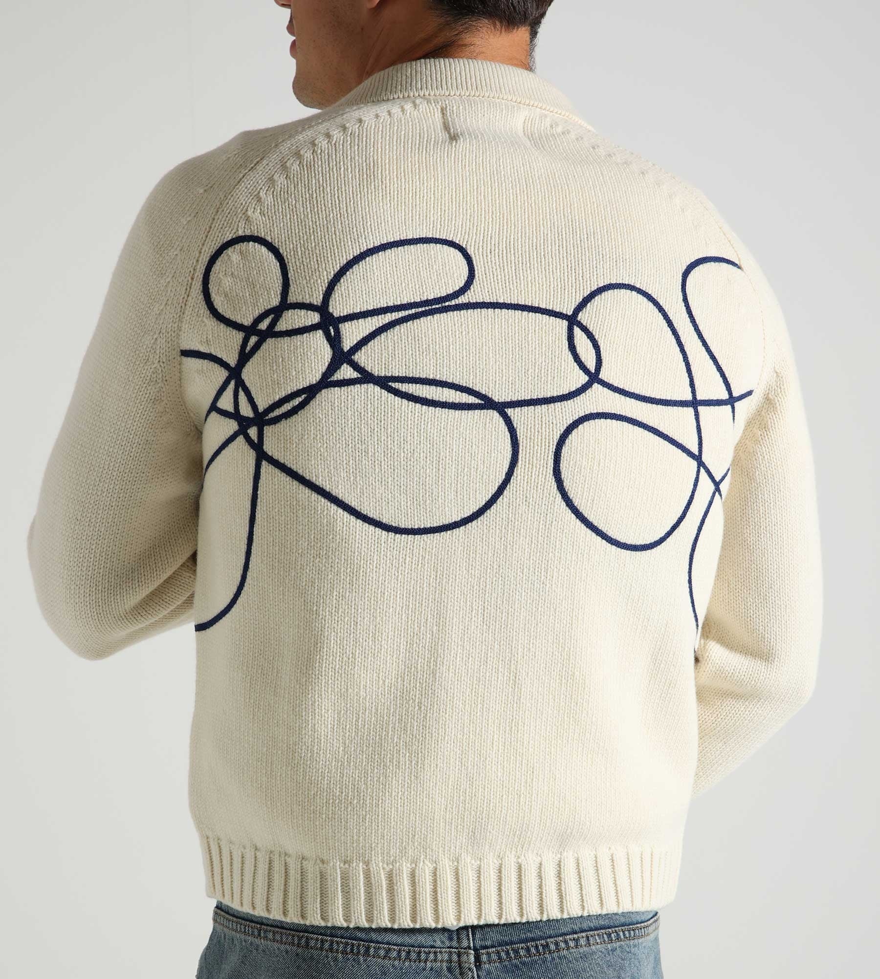 Arte Antwerp Flower Logo Knit Cream