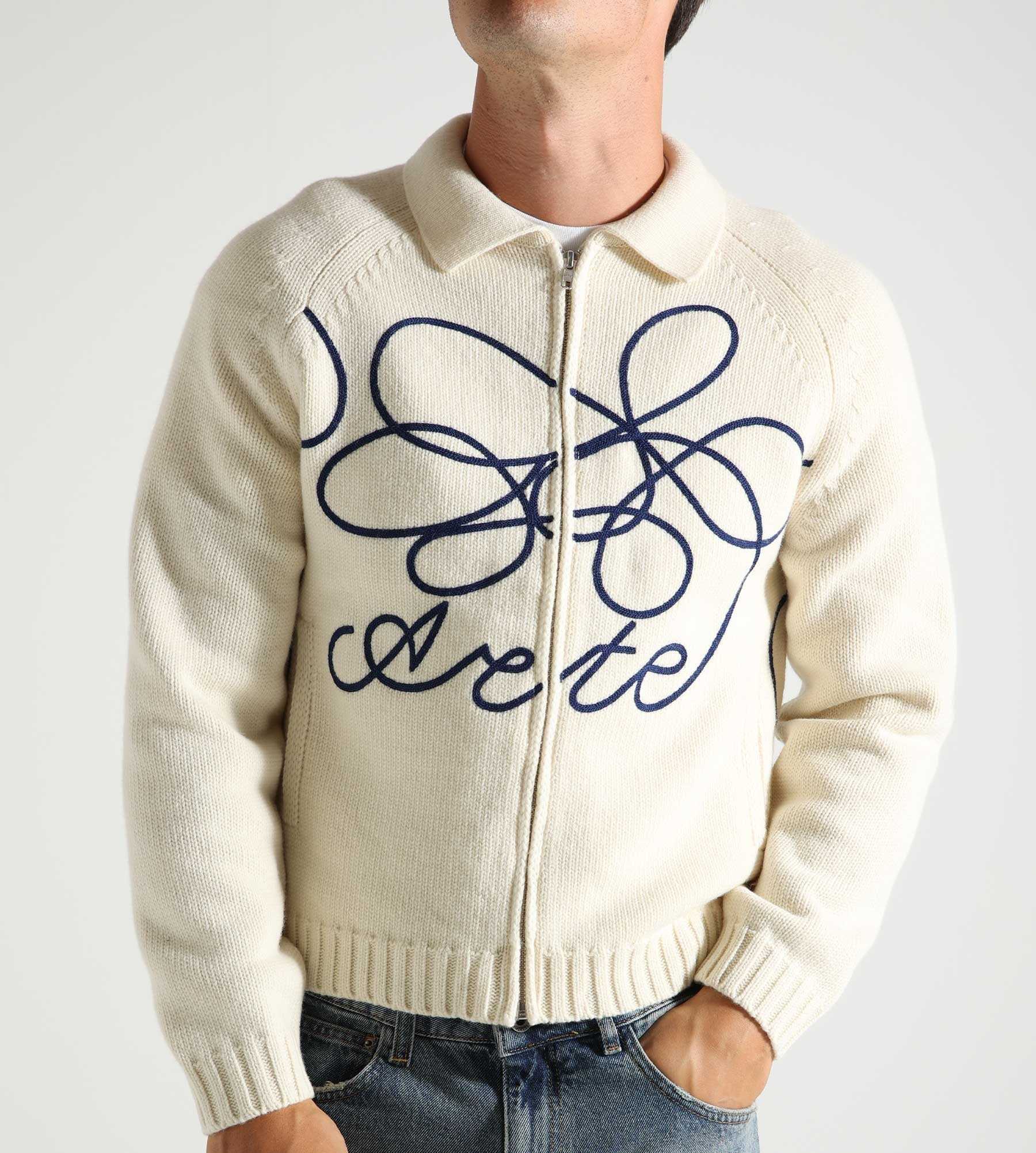 Arte Antwerp Flower Logo Knit Cream