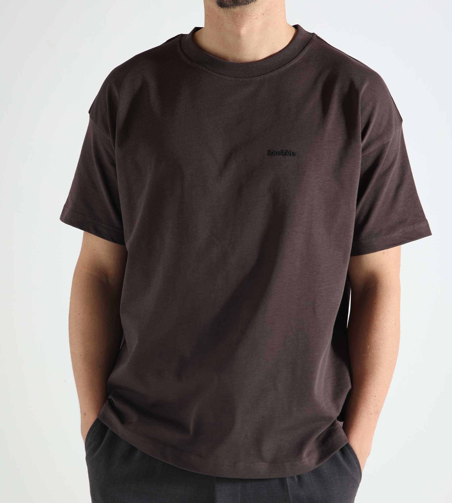 Baskèts Modern Essential Tee Marron