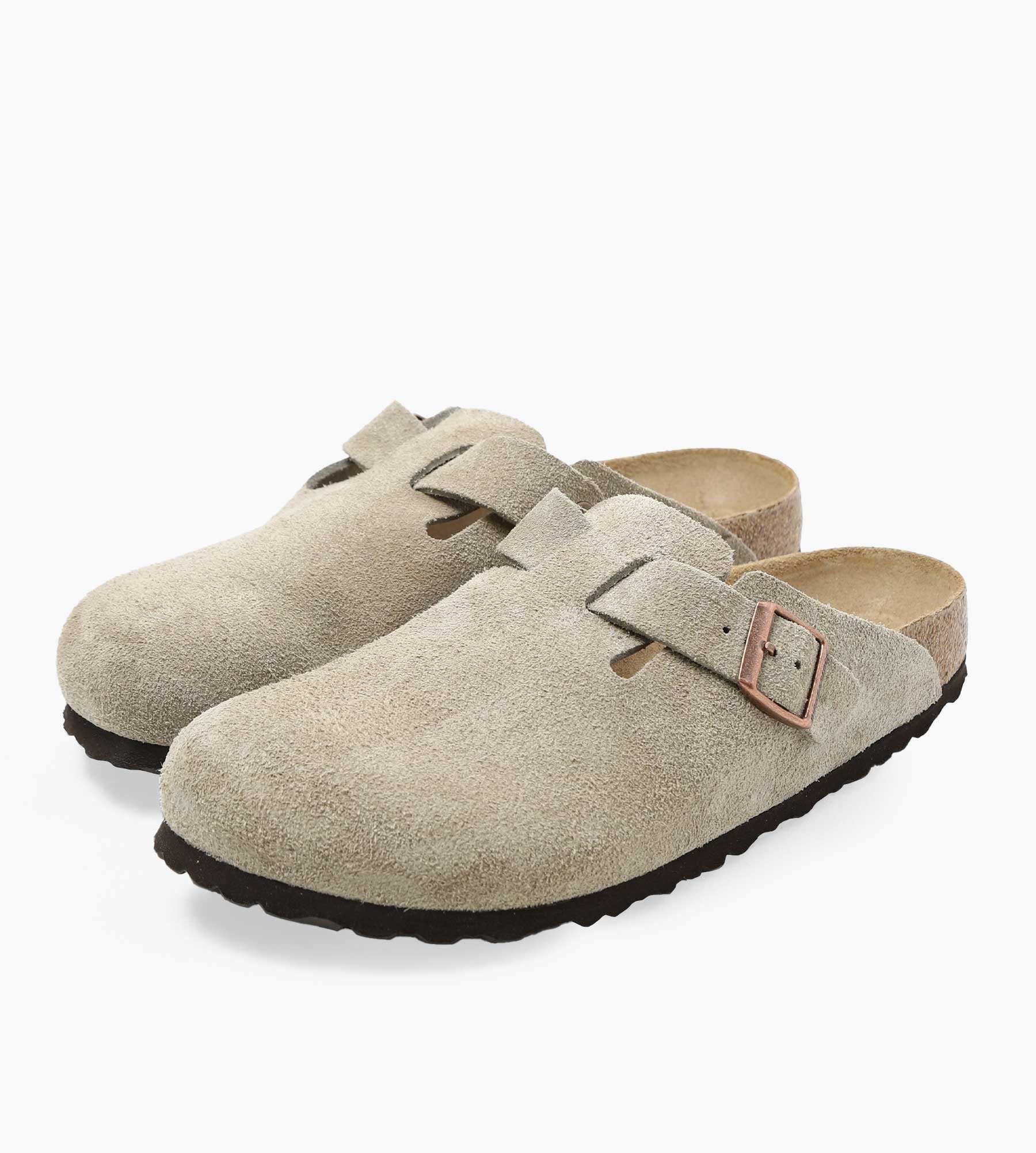 Birkenstock Boston Suede Leather Taupe