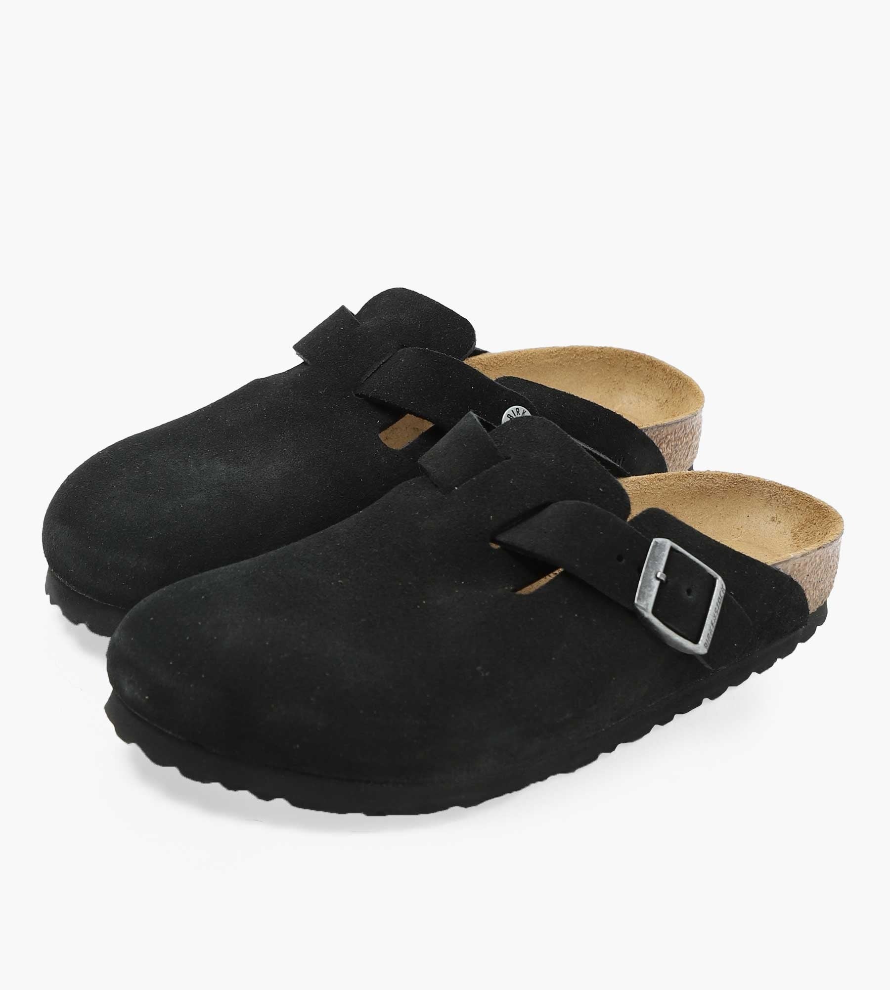 Birkenstock Boston Suede Leather Black