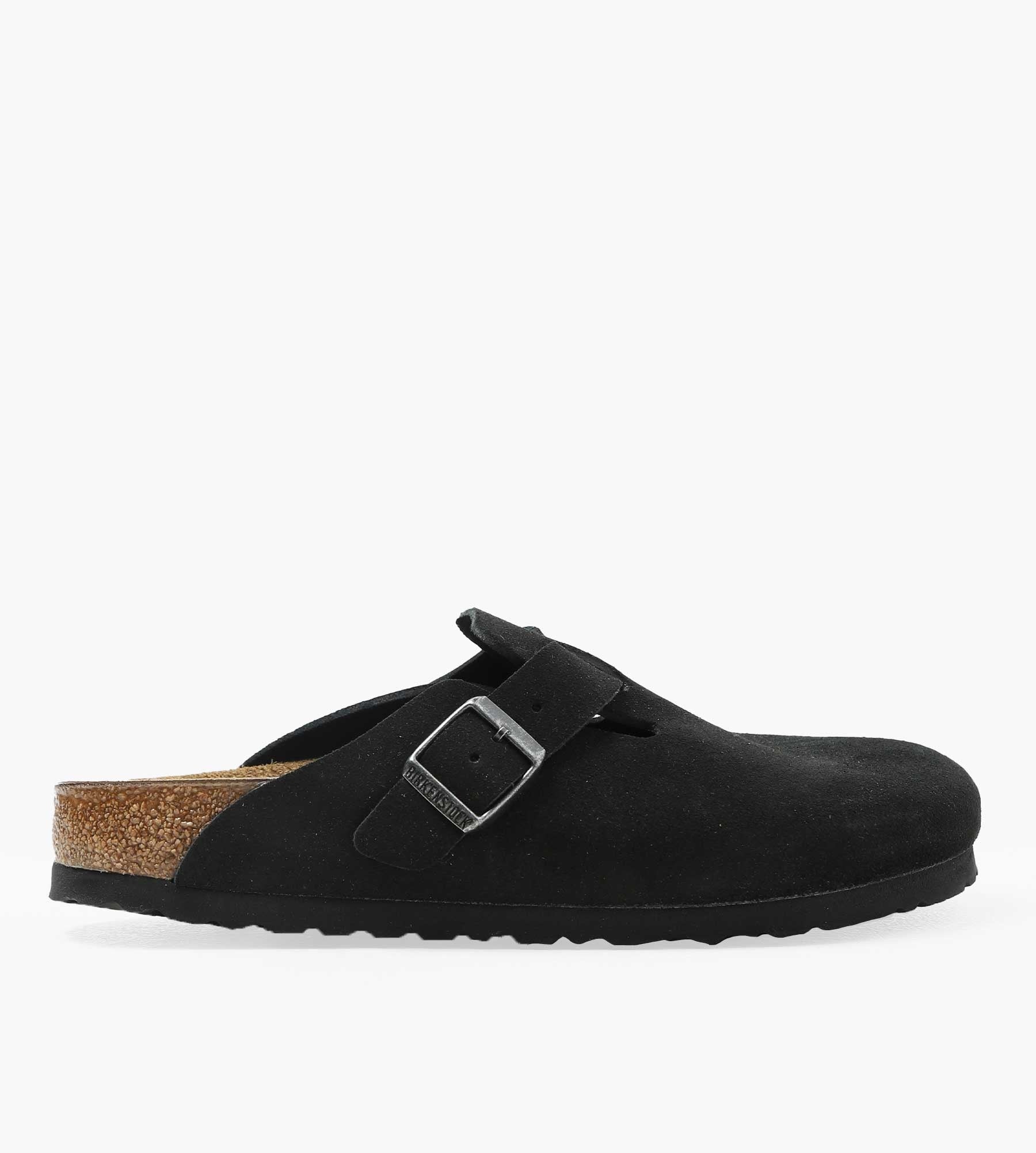 Birkenstock Boston Suede Leather Black