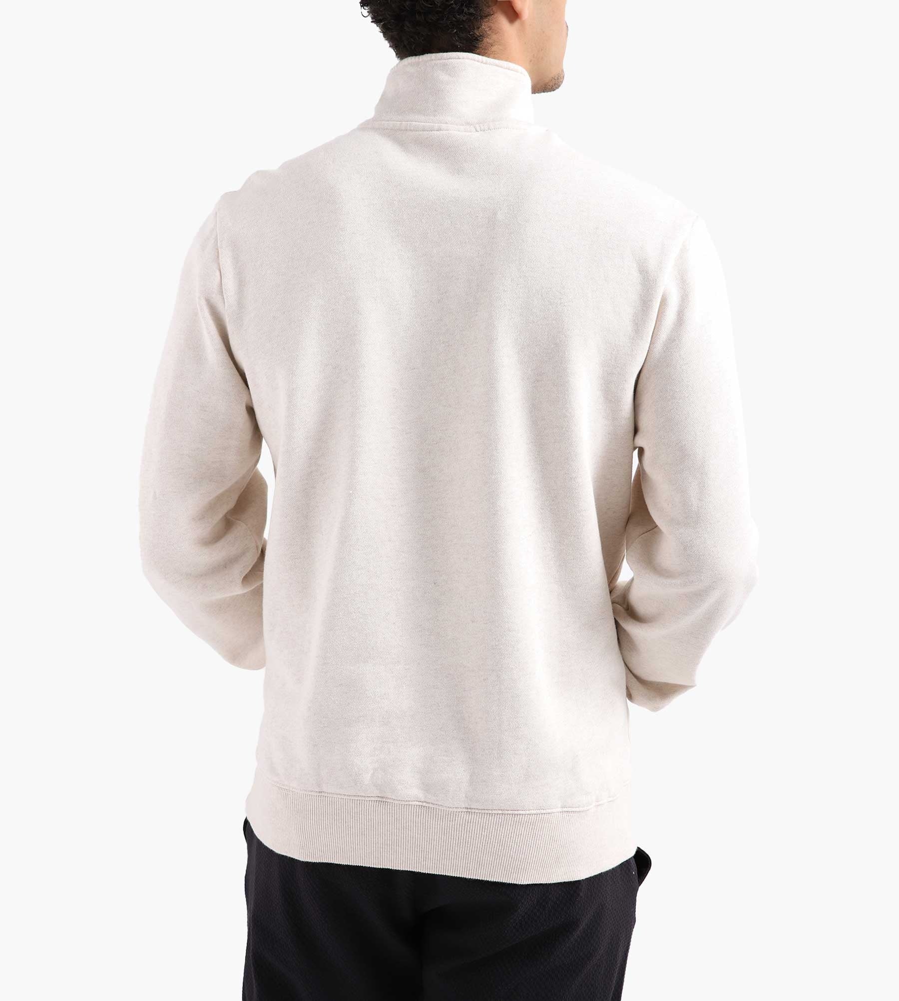 OLAF Italic Zip Mock Ecru Heather