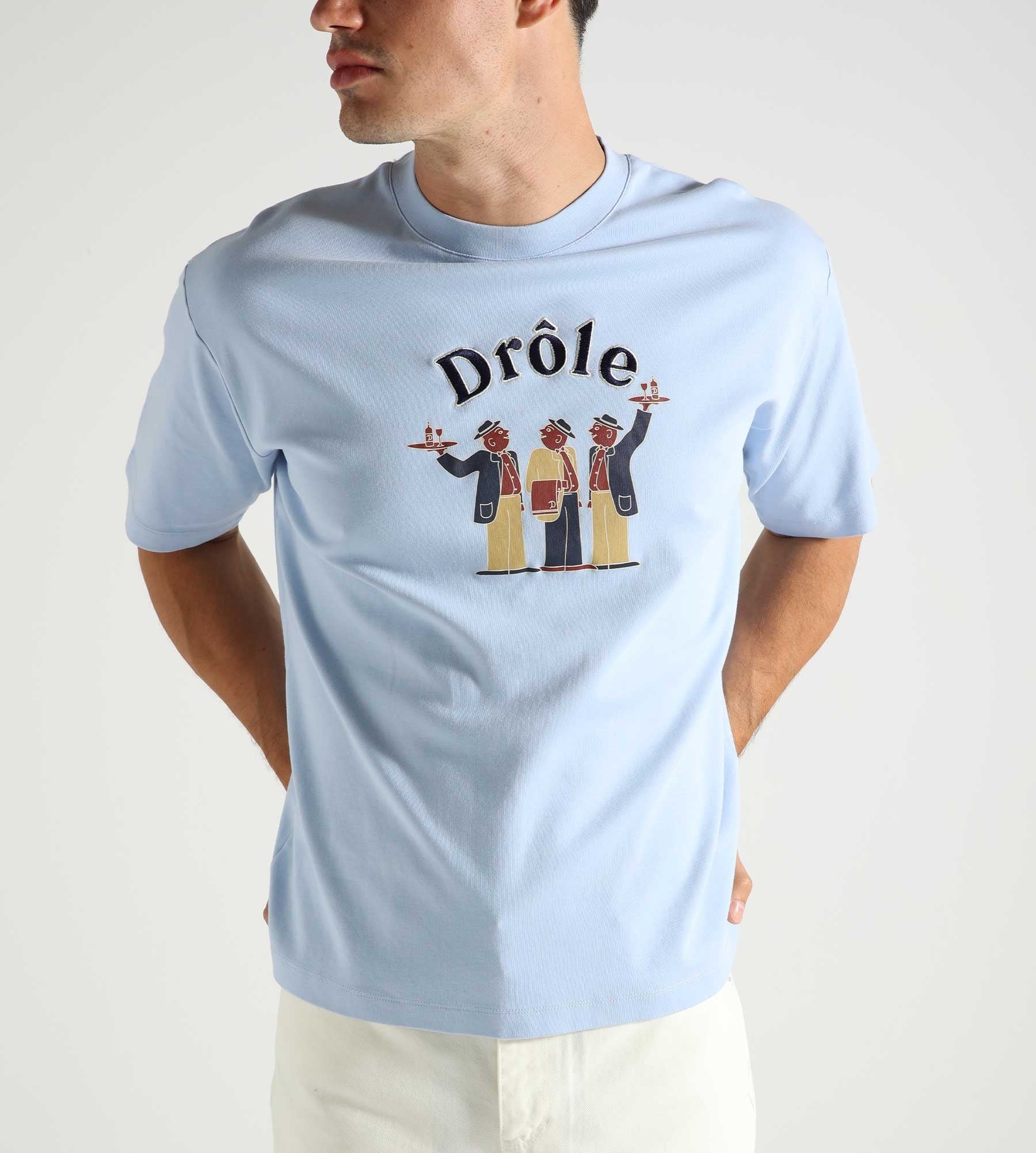 Drôle de Monsieur Le T-Shirt Crillon Light Blue