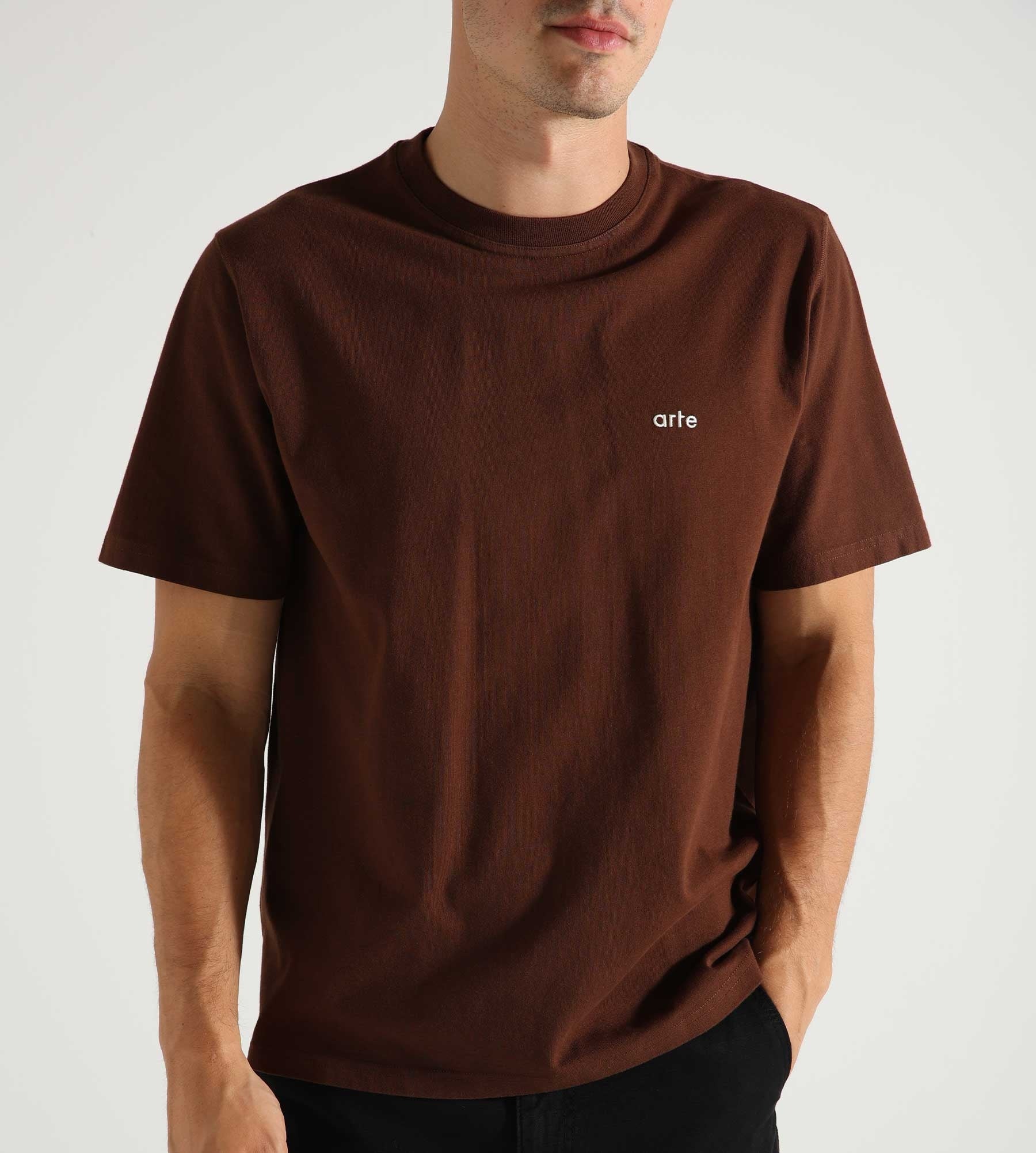 Arte Antwerp Flowers Back T-shirt Brown