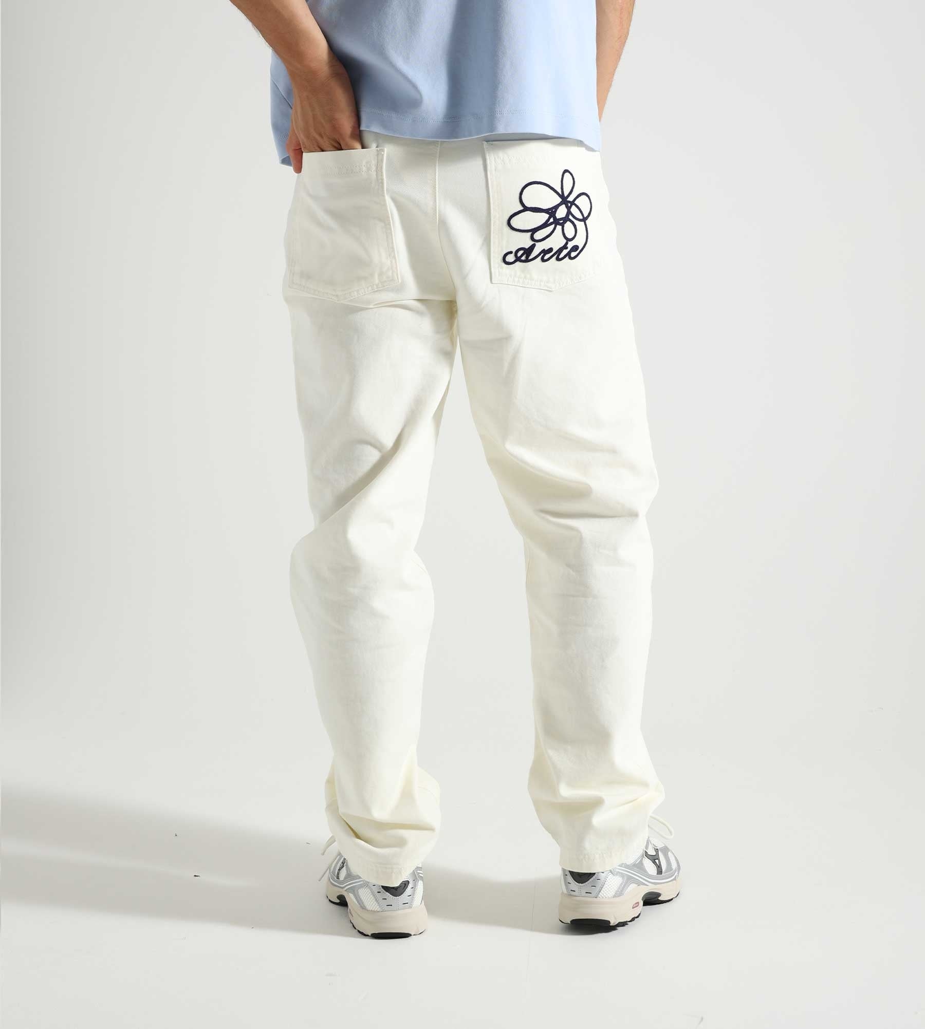 Arte Antwerp Embroidery Pocket Pants Cream