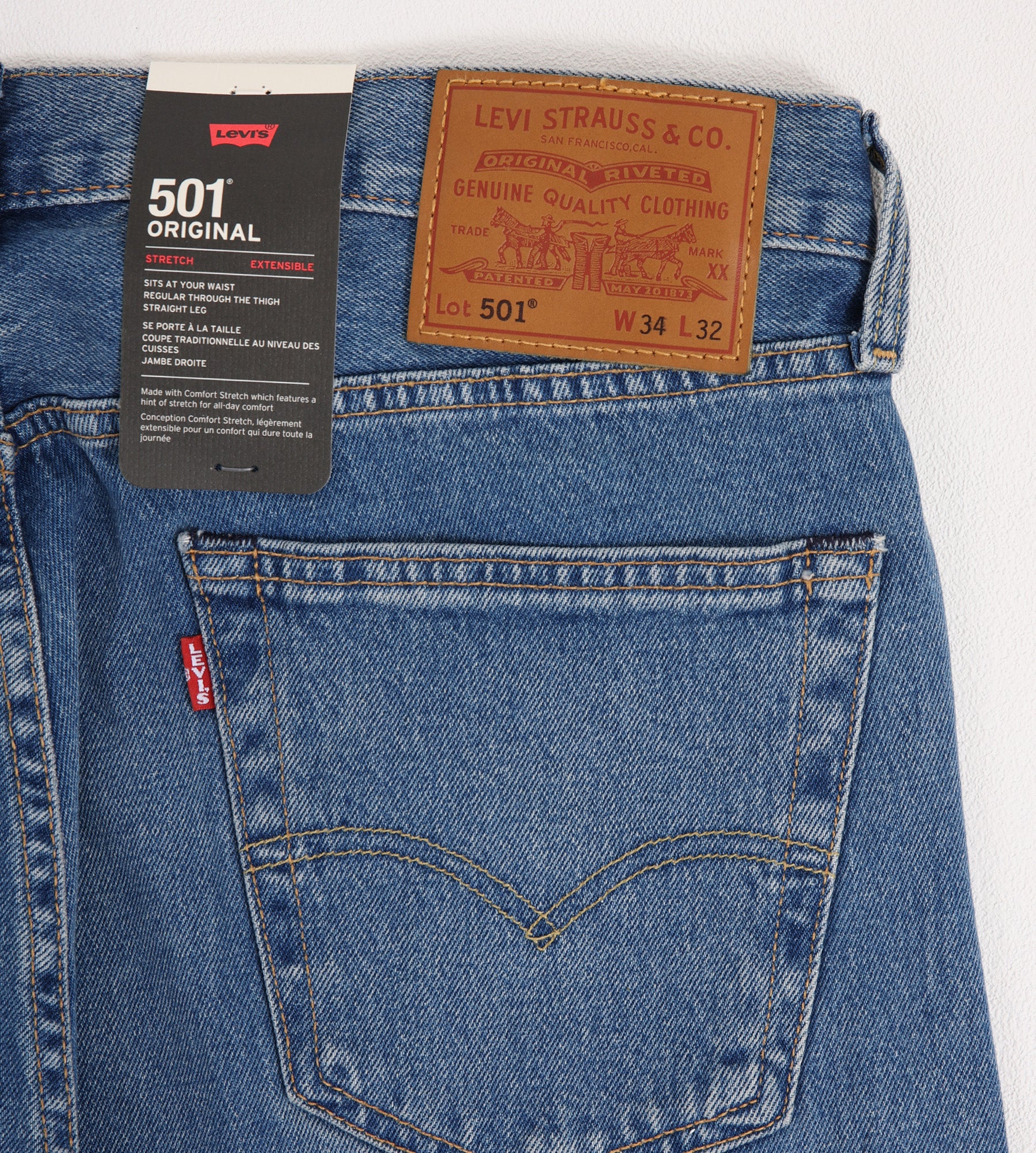 Levi's Men's Levis 501 Original Stretch Extensible 501