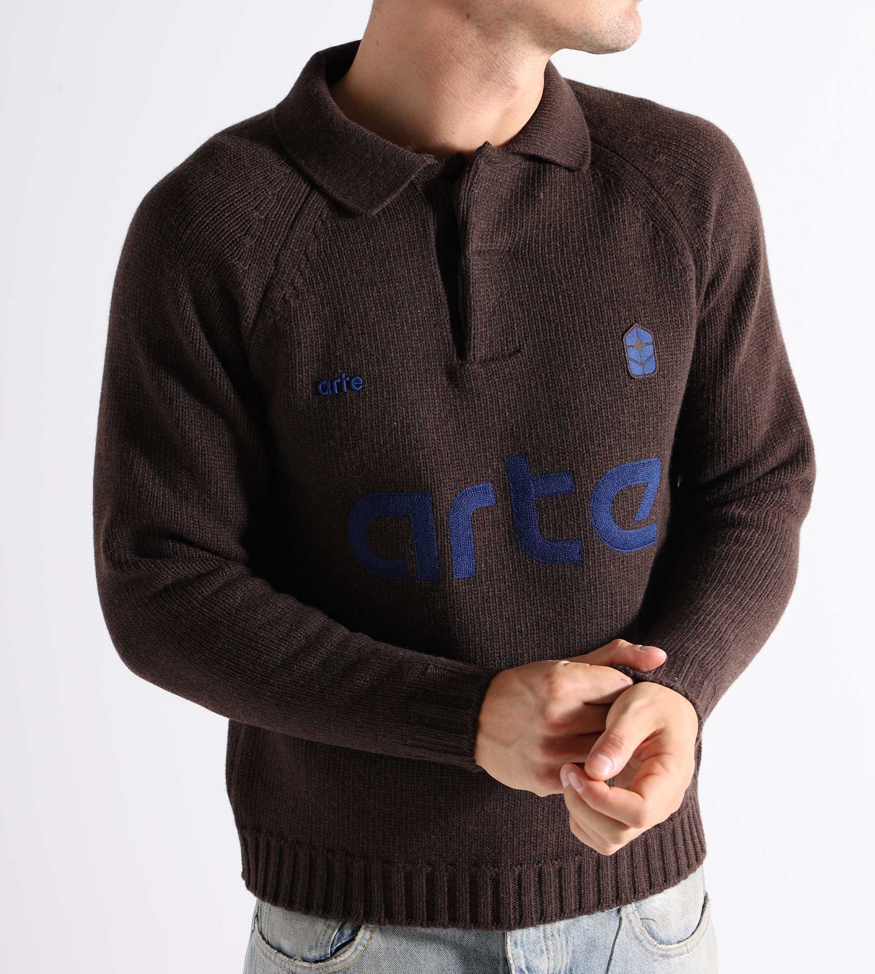 Arte Antwerp Football Knit Brown