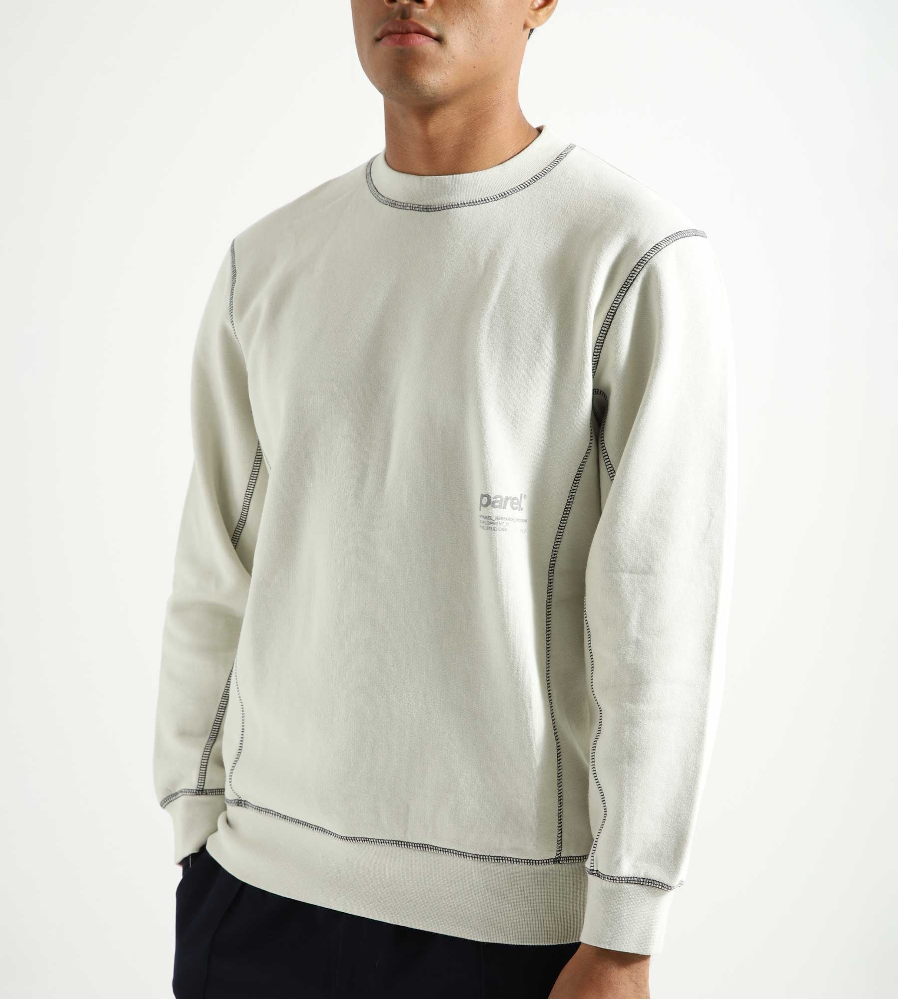 Parel Studios Contrast Crewneck Off White