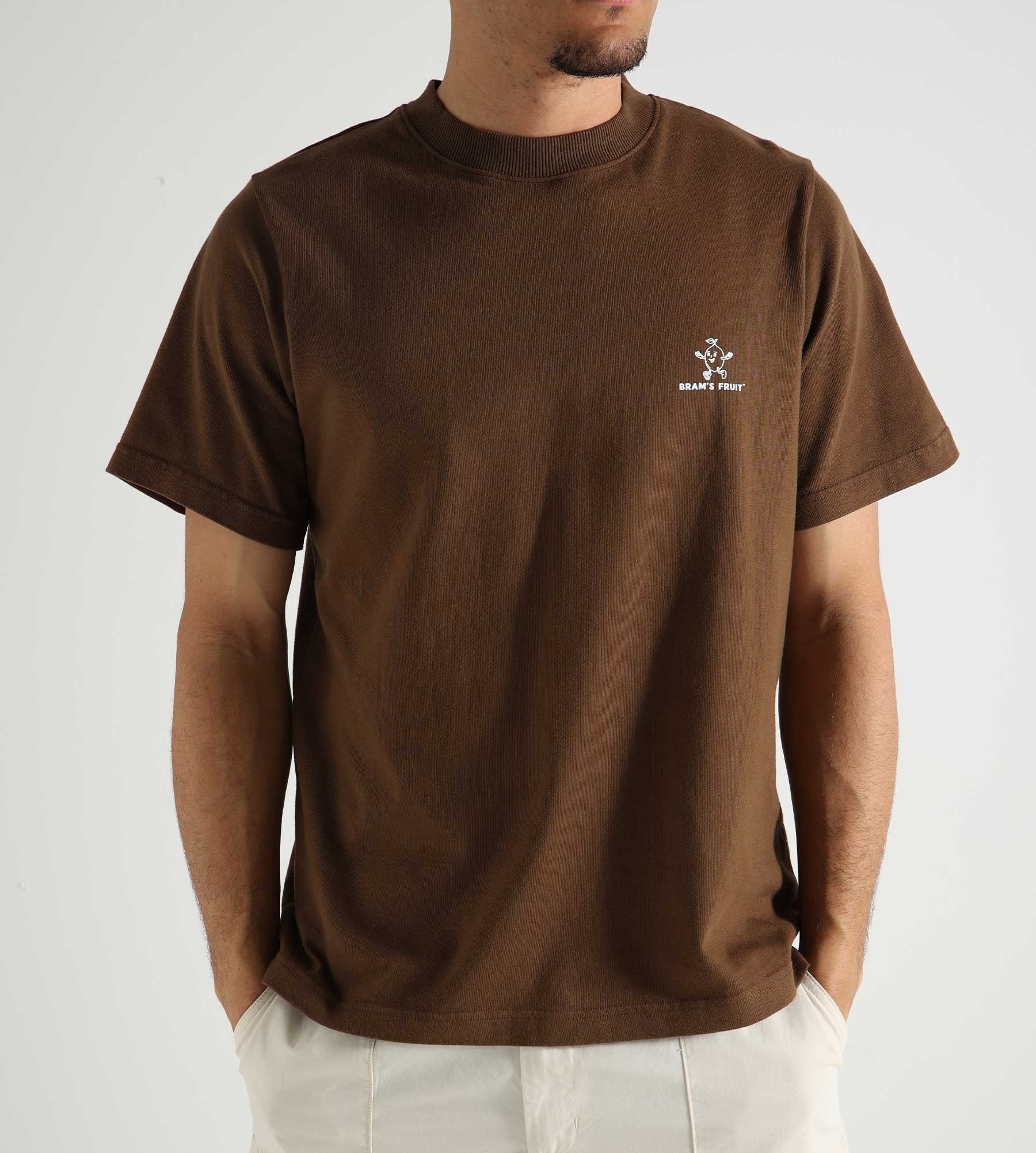 Bram's Fruit Lemon Outline T-shirt Brown