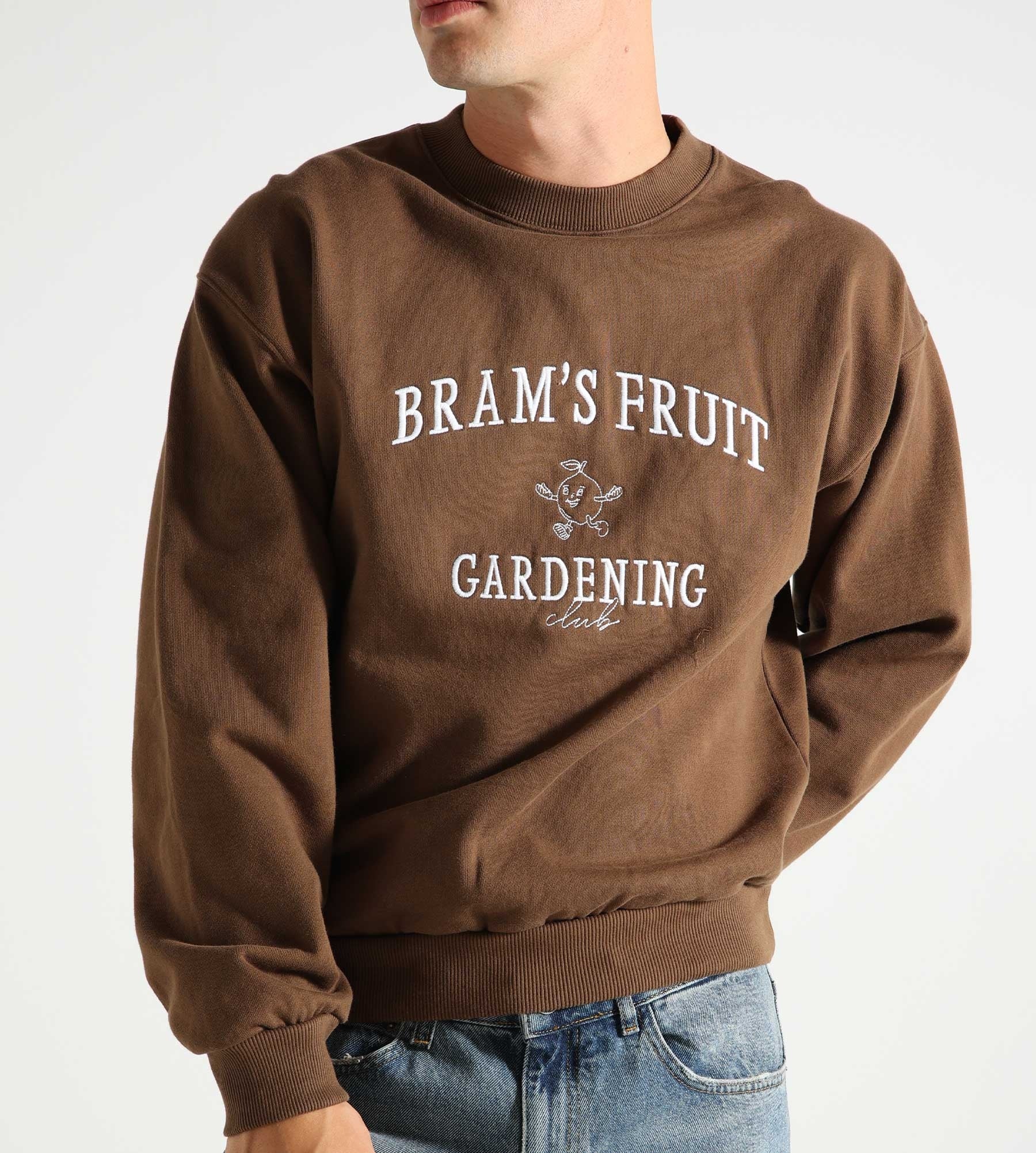 Bram's Fruit Gardening Club Crewneck Brown