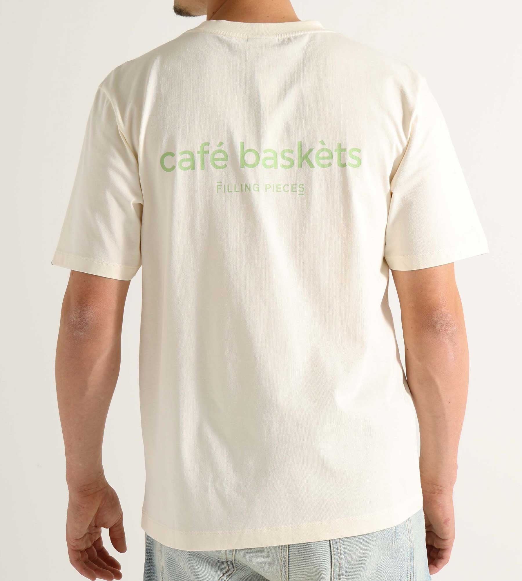 Filling Pieces x Café Baskèts T-shirt Antique White