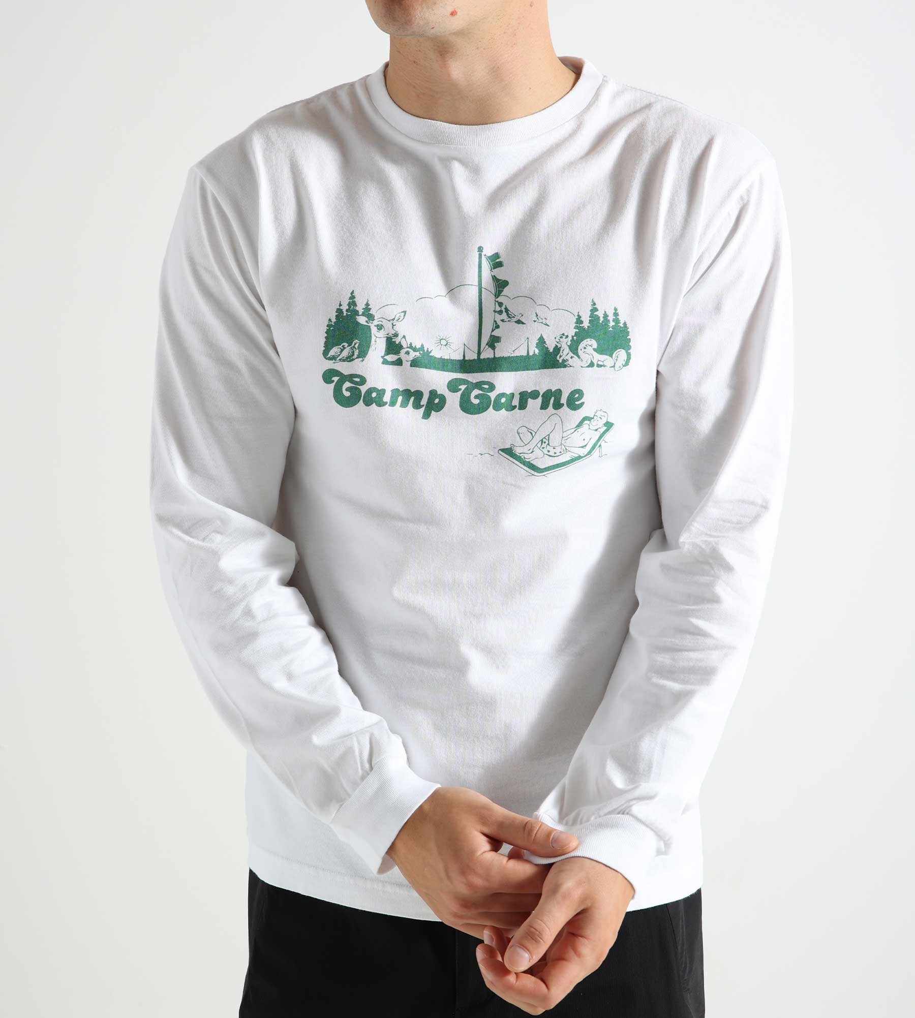 Carne Bollente Camp Carne Longsleeve White